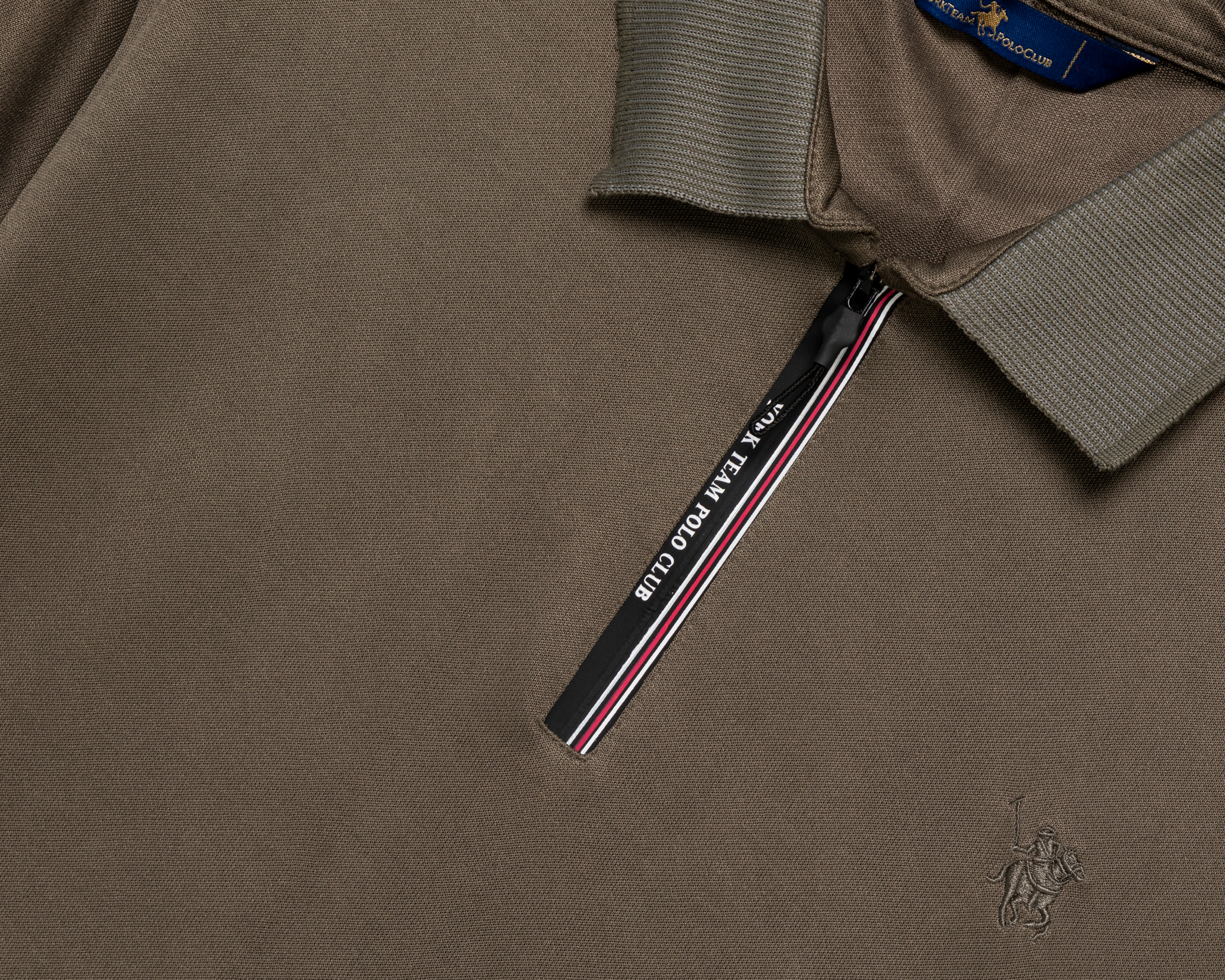 Foto 4 pulgar | Foto 3 | Playera Polo York Team Polo Club Verde Olivo para Hombre