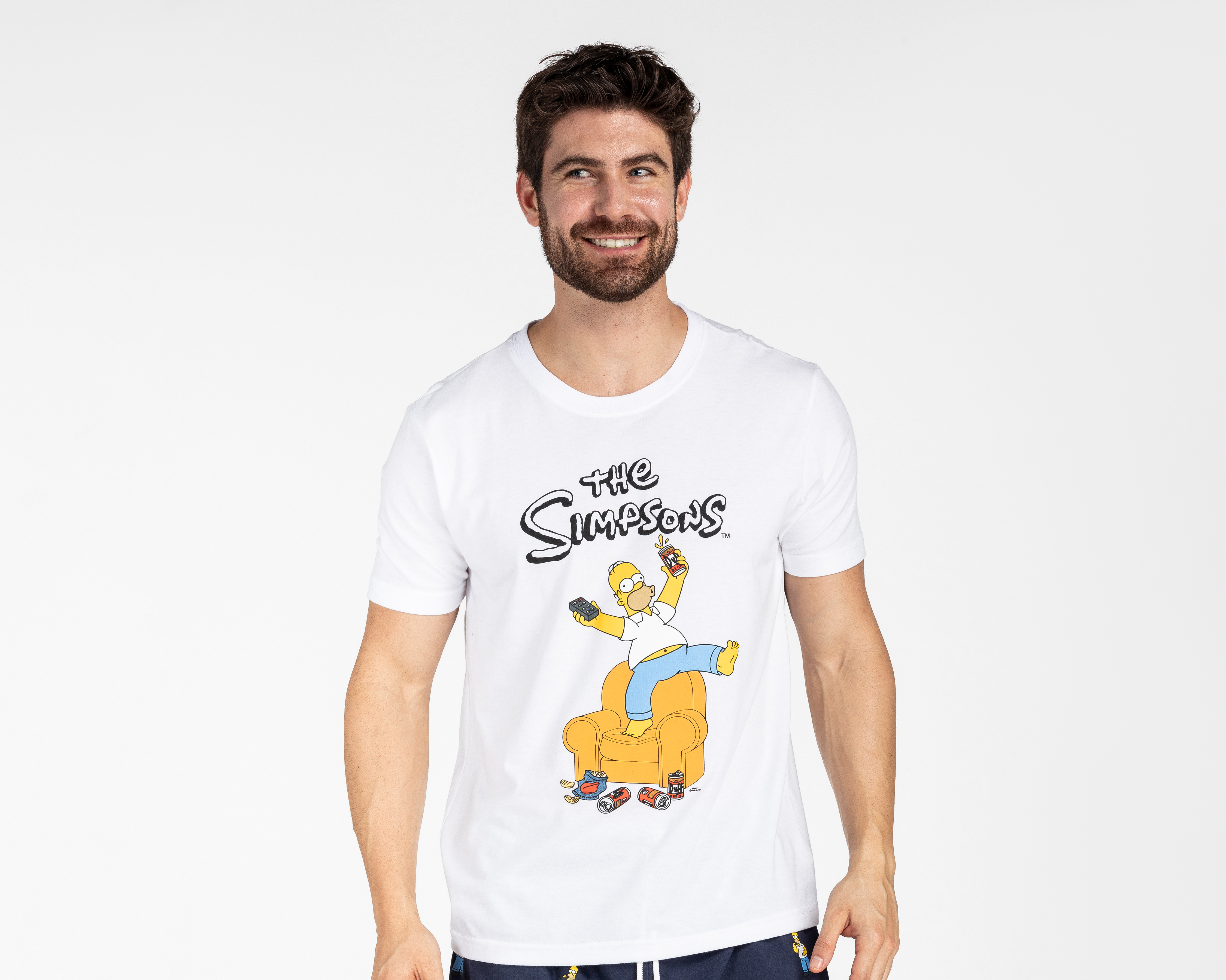 Foto 3 | Foto 3 | Pijama de Algodón The Simpsons para Hombre 2 Piezas