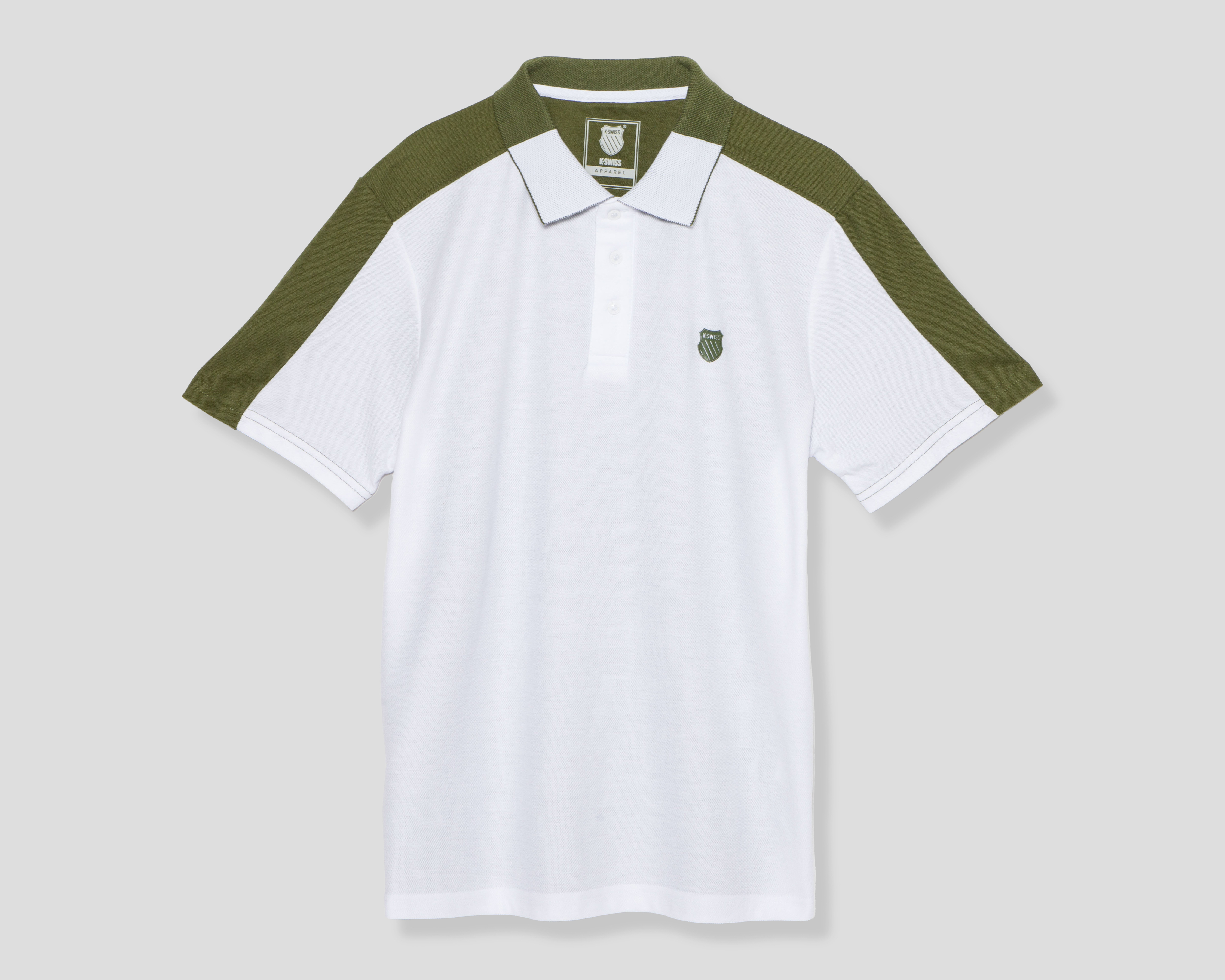 Foto 2 pulgar | Foto 1 | Playera Polo Kswiss Blanca para Hombre