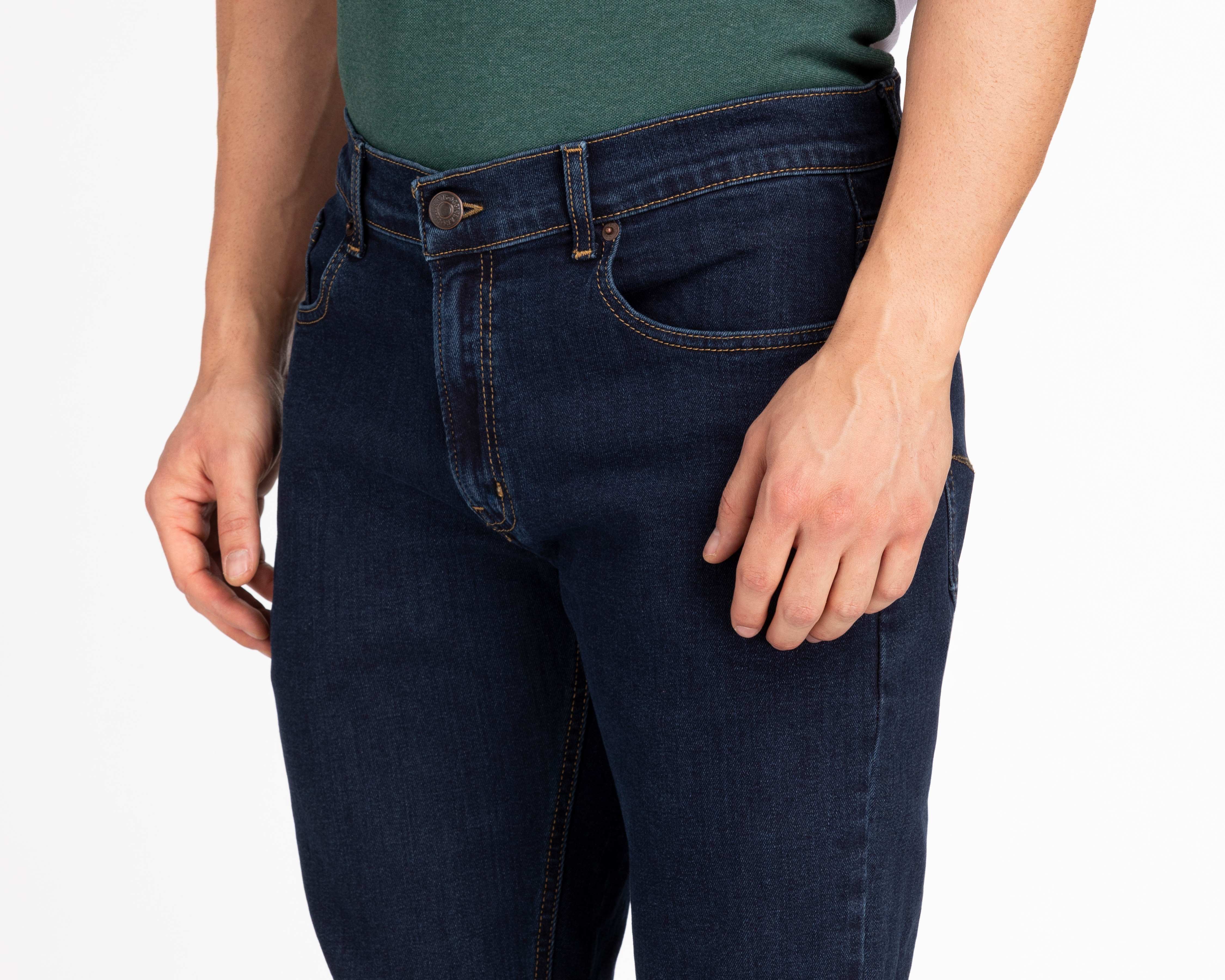 Foto 4 pulgar | Foto 3 | Jeans Recto Oggi Iron Sky Raw para Hombre