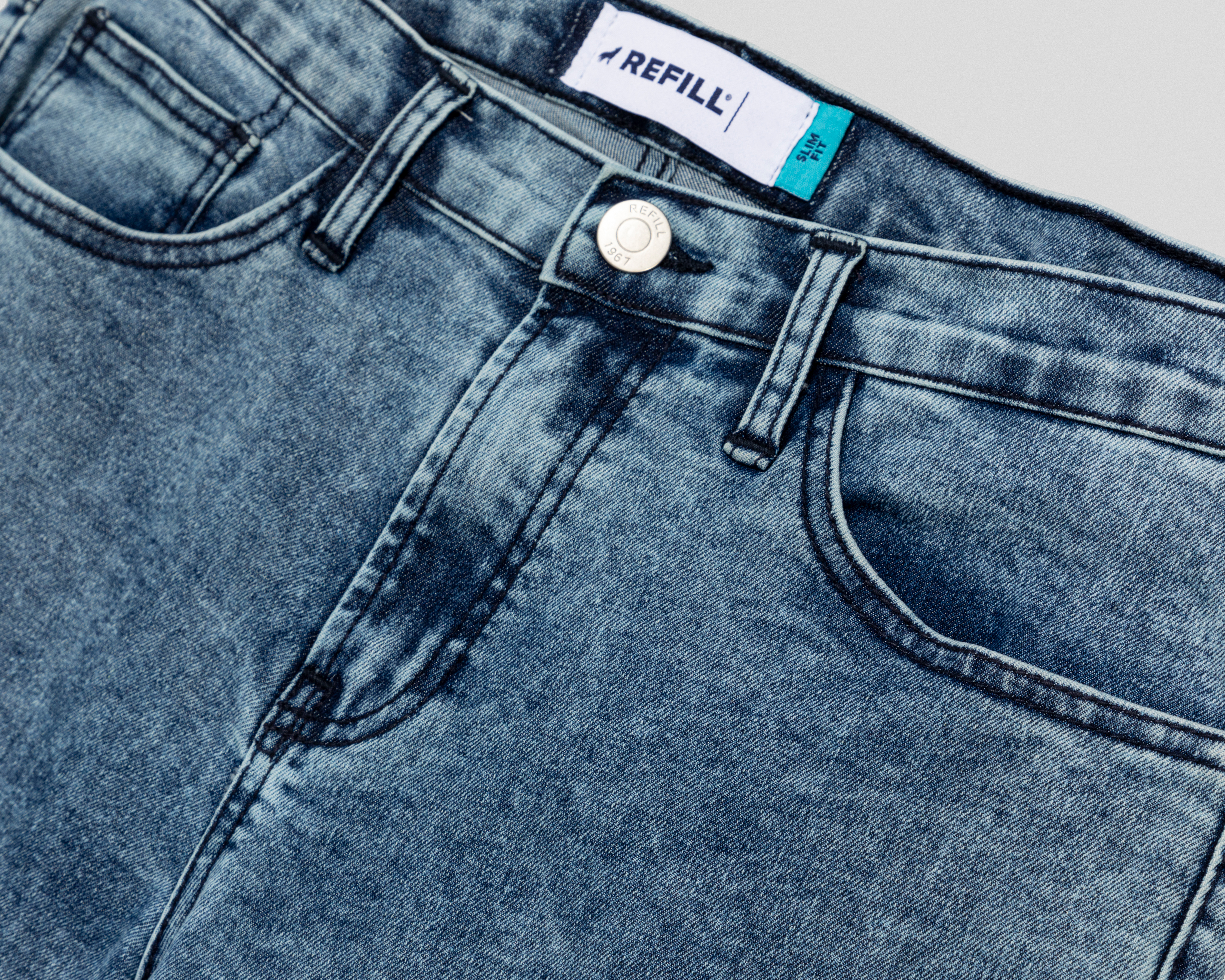 Foto 4 pulgar | Foto 3 | Jeans Slim Refill para Hombre