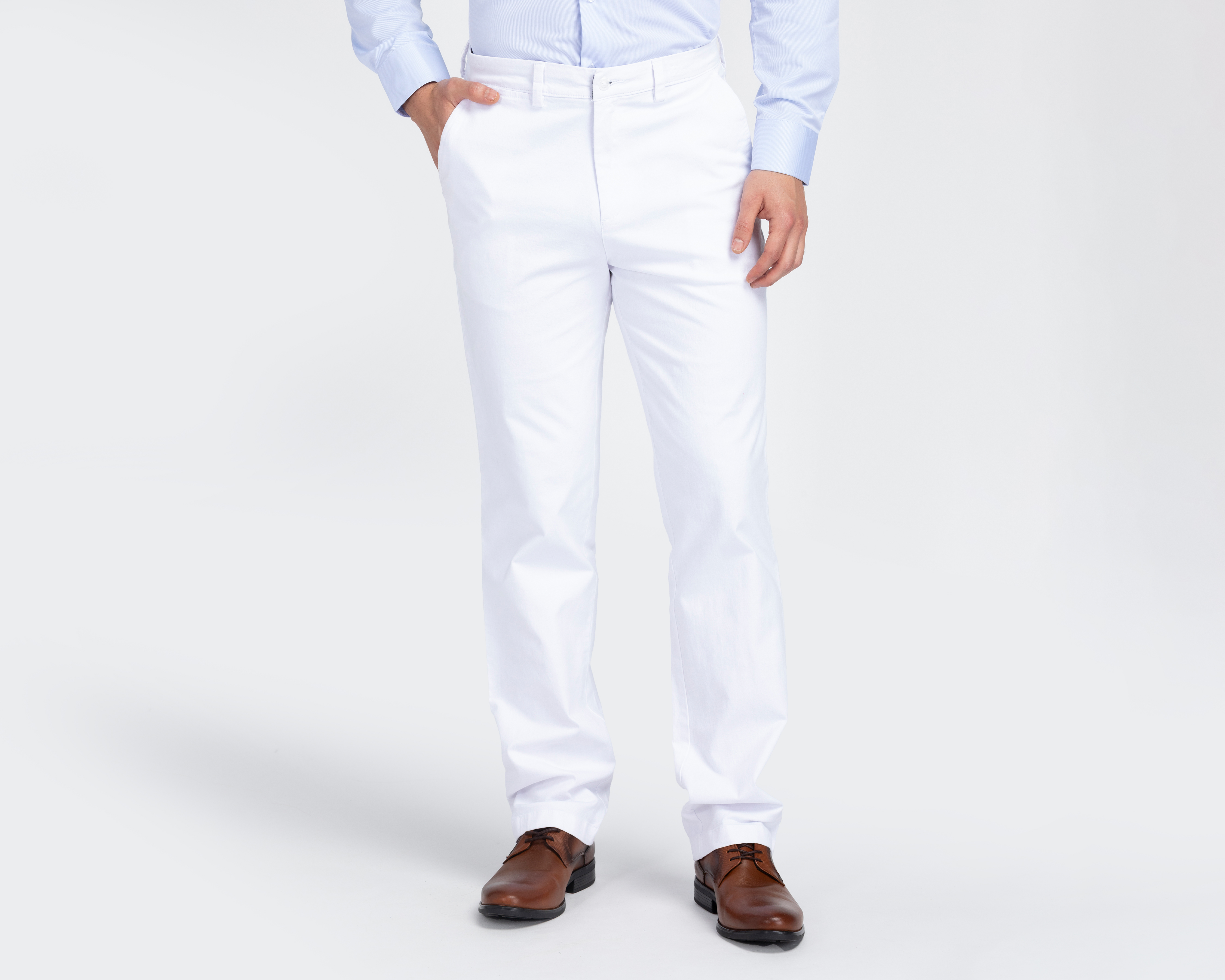 Foto 2 pulgar | Foto 1 | Pantalón Chino Porto Sur Blanco para Hombre