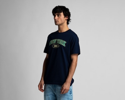Foto 1 | Foto 1 | Playera de Cuello Redondo Azul Marino Refill para Hombre