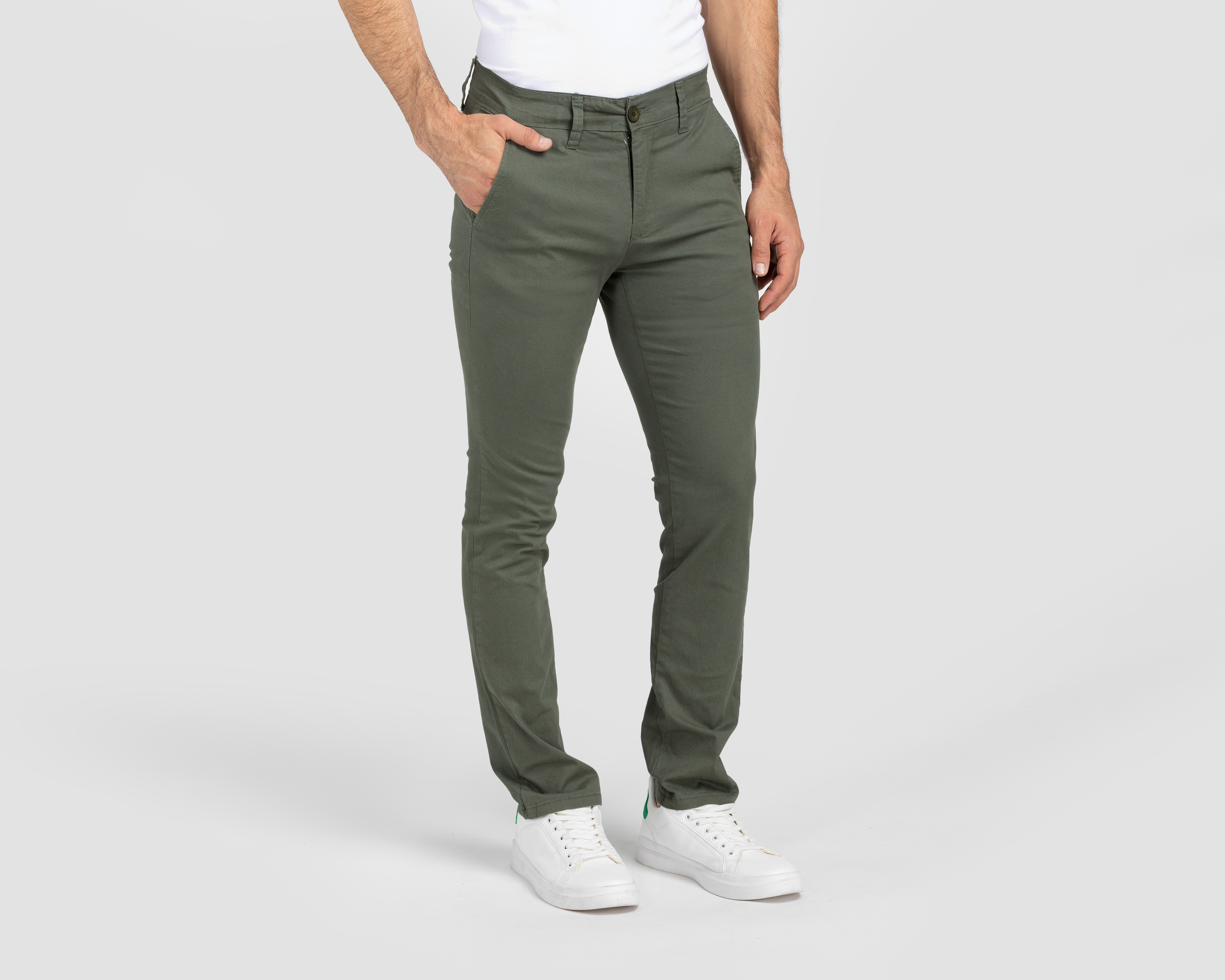 Foto 2 pulgar | Foto 1 | Pantalón de Vestir Porto Sur Verde para Hombre