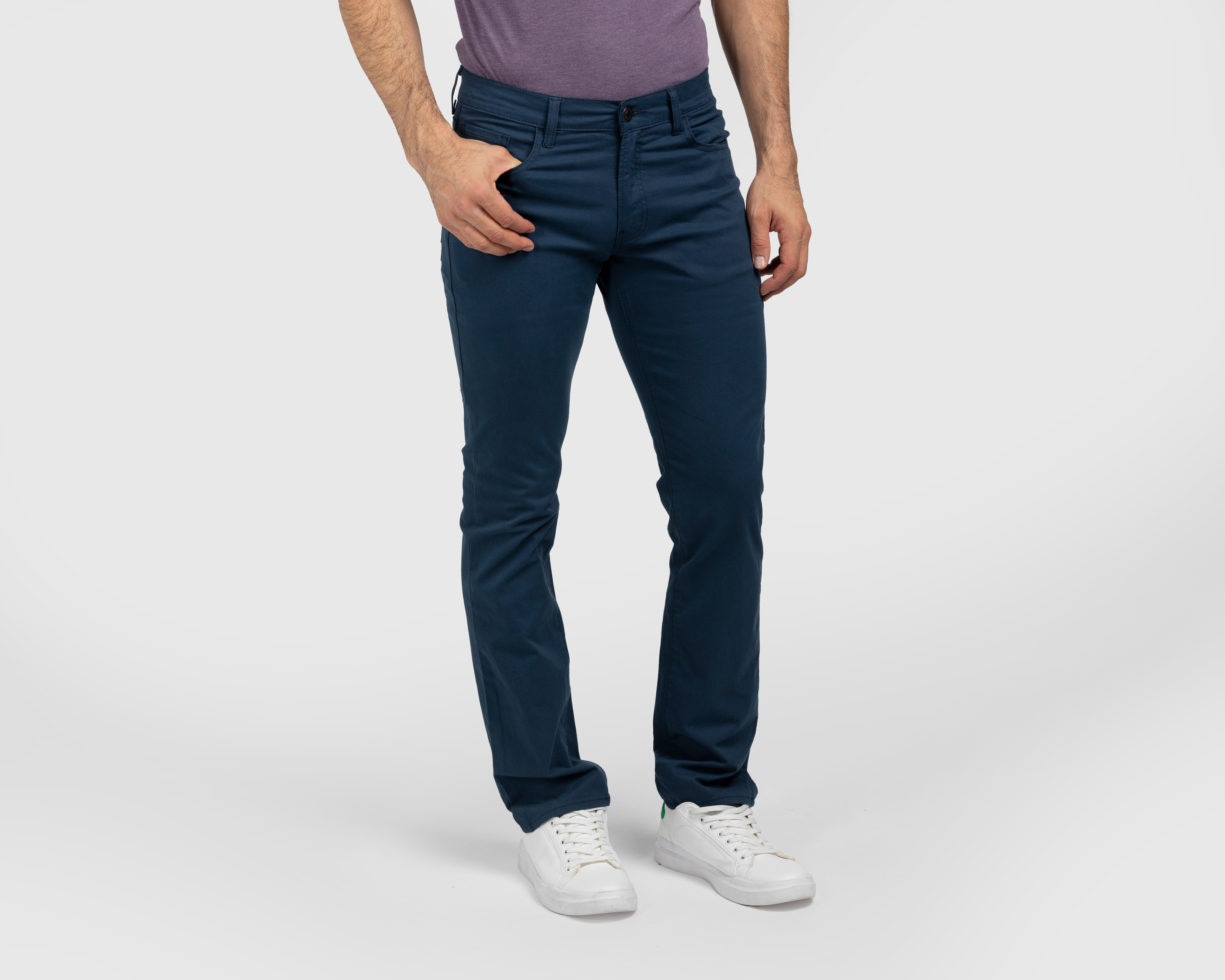Pantalón de Gabardina Oggi Vaxter Azul para Hombre