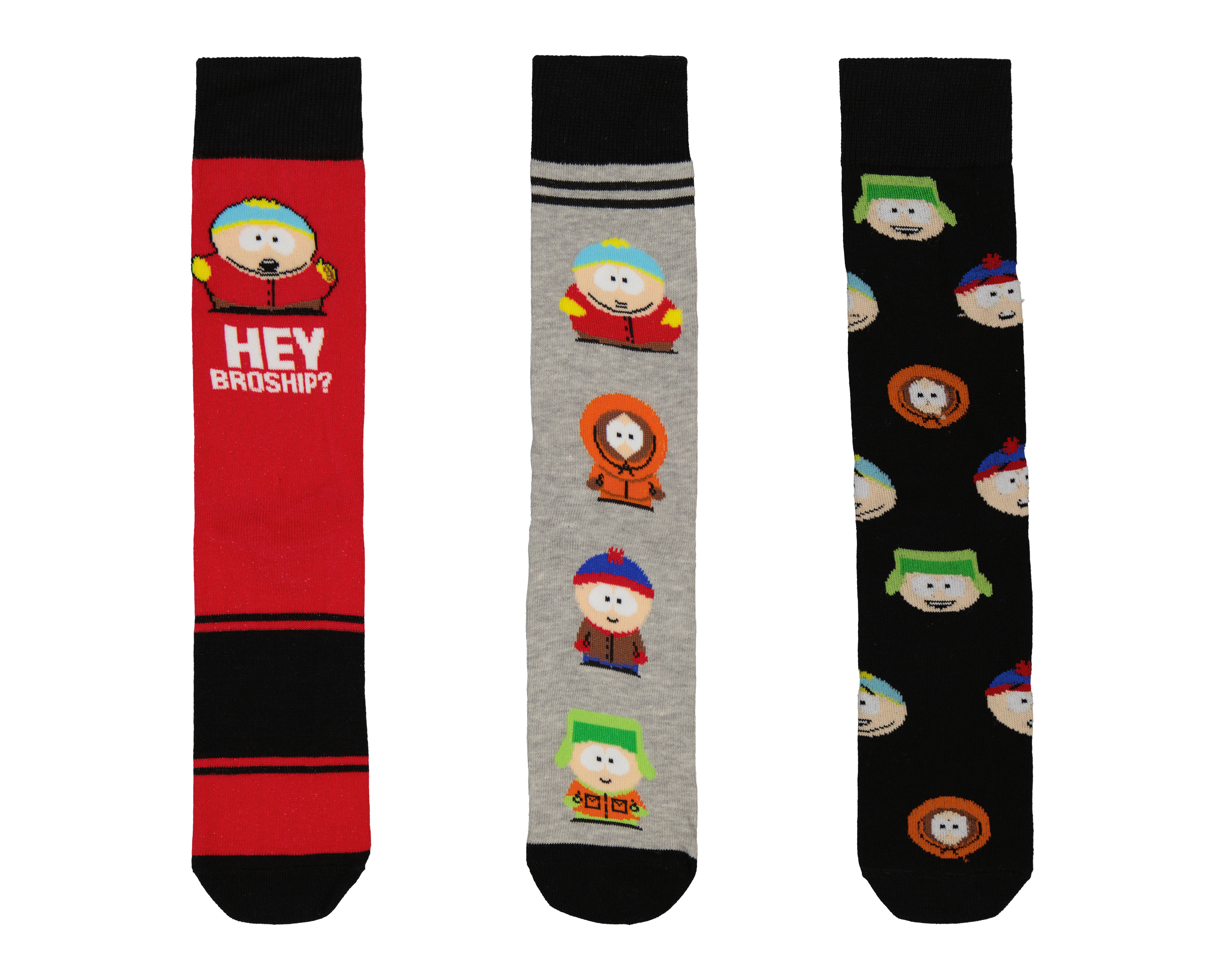 Foto 2 pulgar | Foto 1 | Calcetas Largas South Park para Hombre 3 Pares