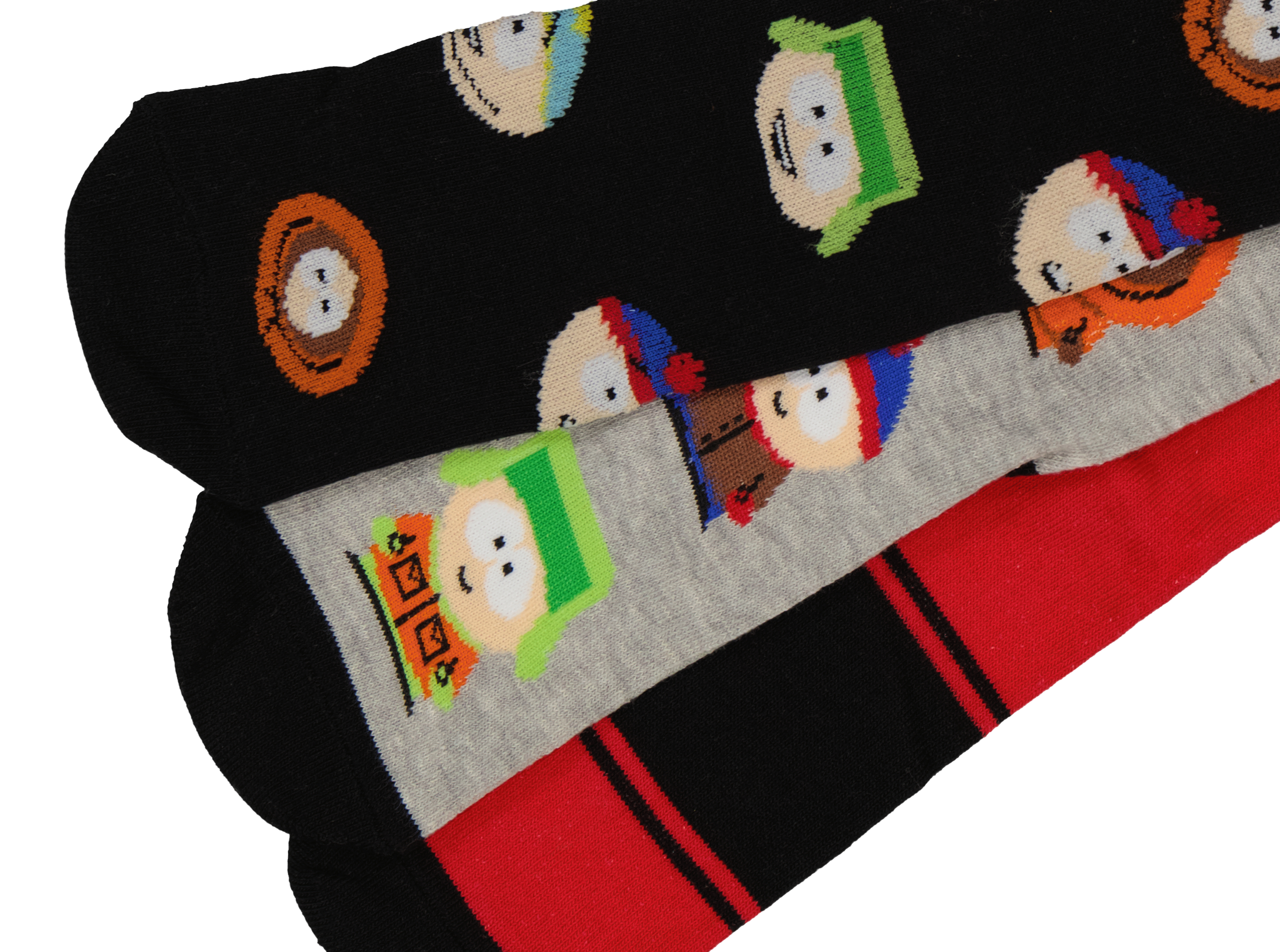 Foto 3 pulgar | Foto 2 | Calcetas Largas South Park para Hombre 3 Pares