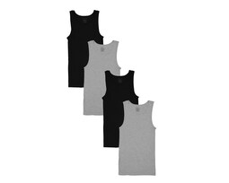 Camiseta Interior Cuello Redondo Optima para Hombre 4 Piezas