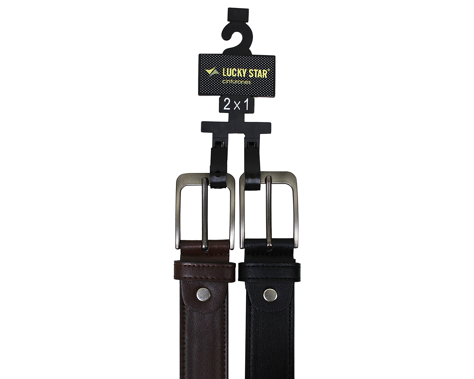 Foto 5 | Foto 5 | Cinturón de Piel para Hombre Lucky Star 2 Piezas