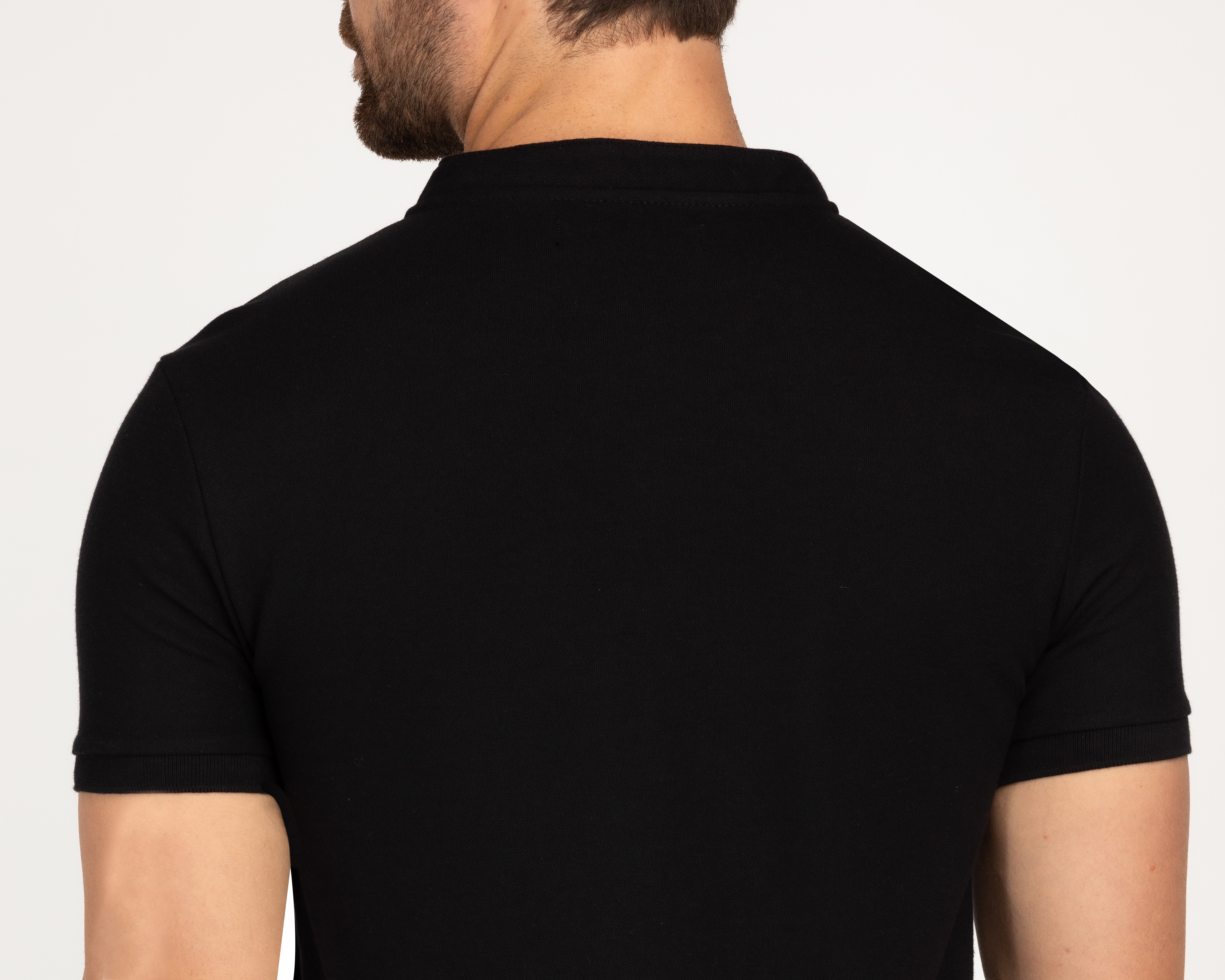 Foto 6 pulgar | Foto 5 | Playera Refill Negra Henley para Hombre