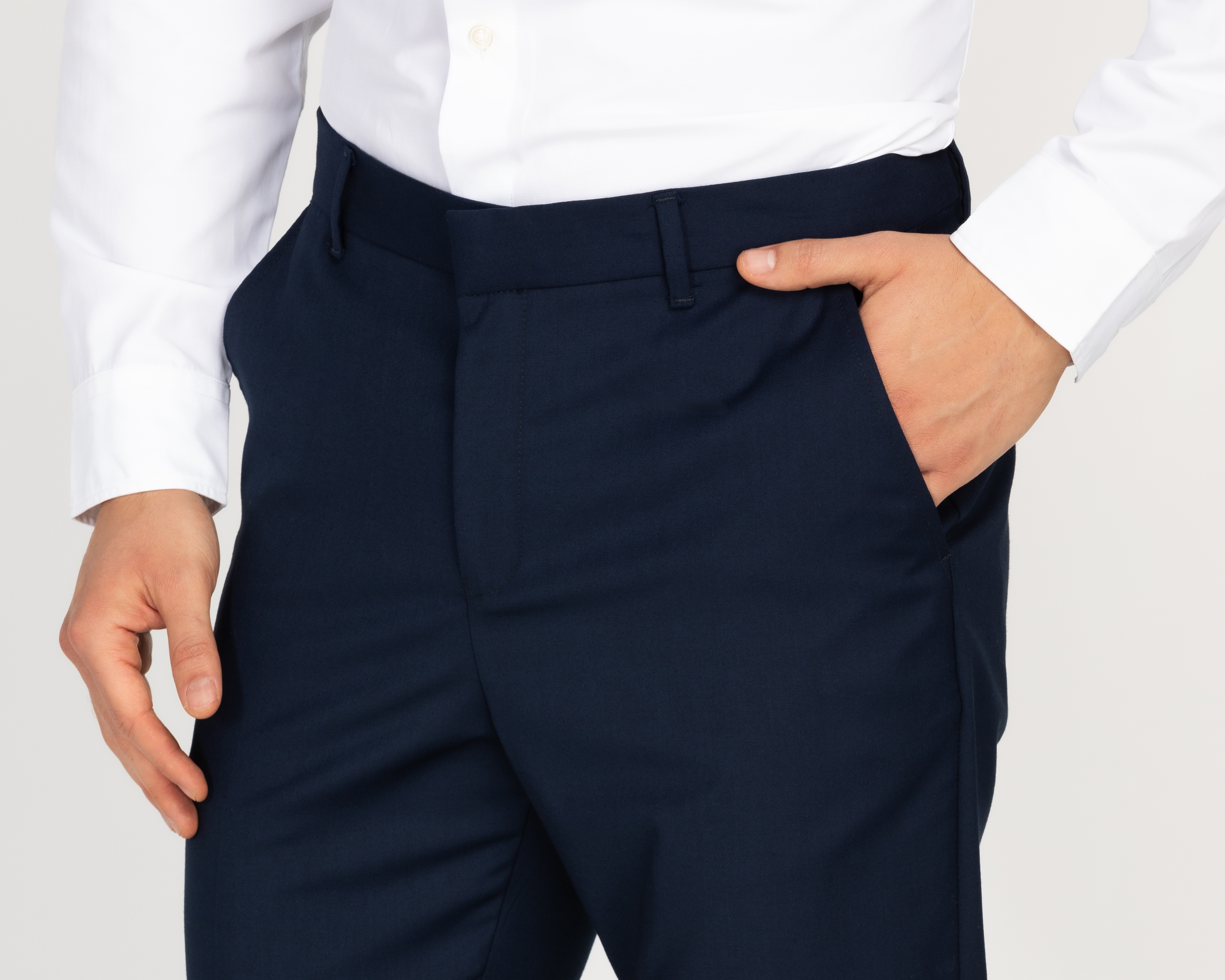 Foto 4 pulgar | Foto 3 | Pantalón de Vestir Wall Street Azul Marino para Hombre