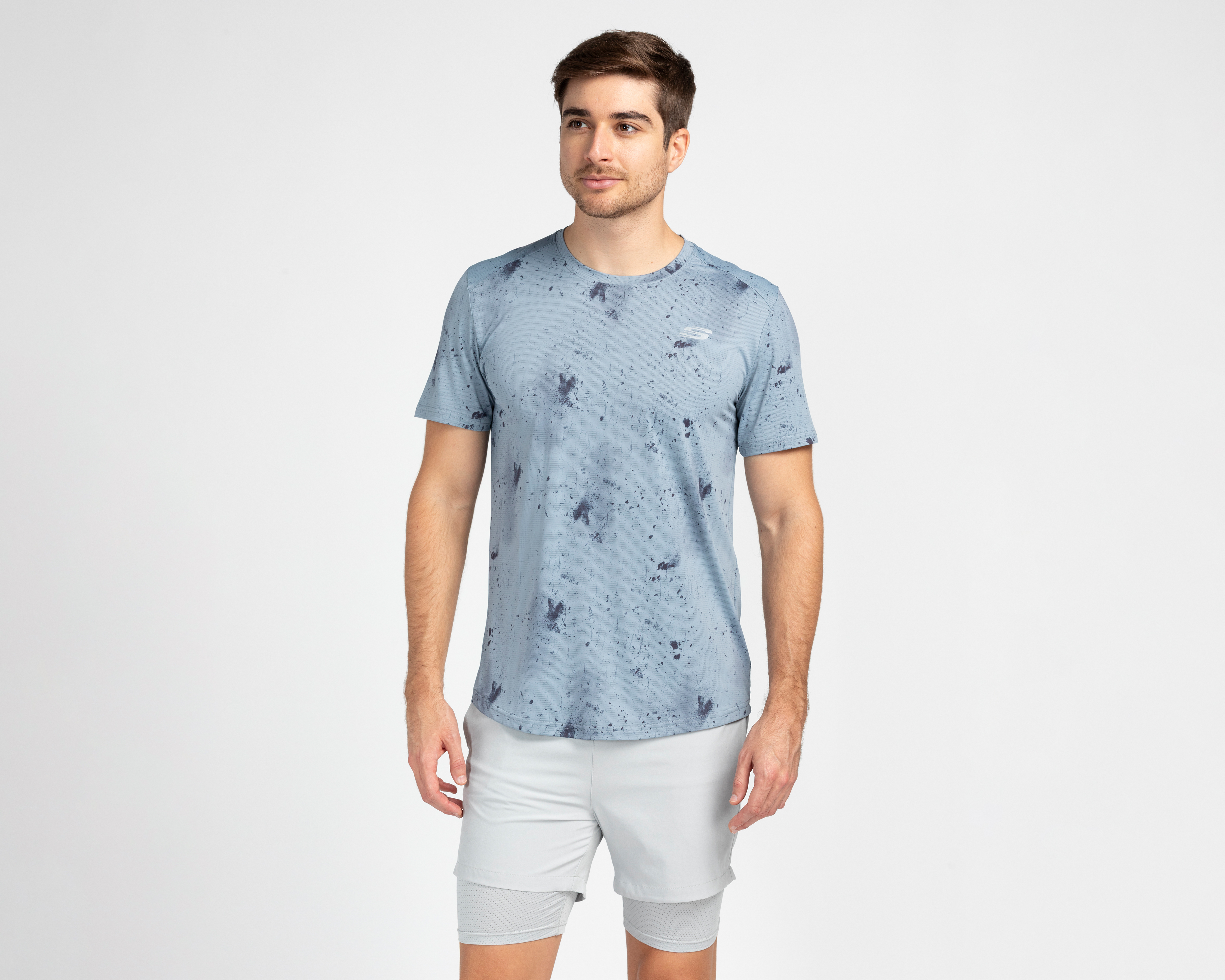 Foto 2 pulgar | Foto 1 | Playera Deportiva Skechers para Hombre