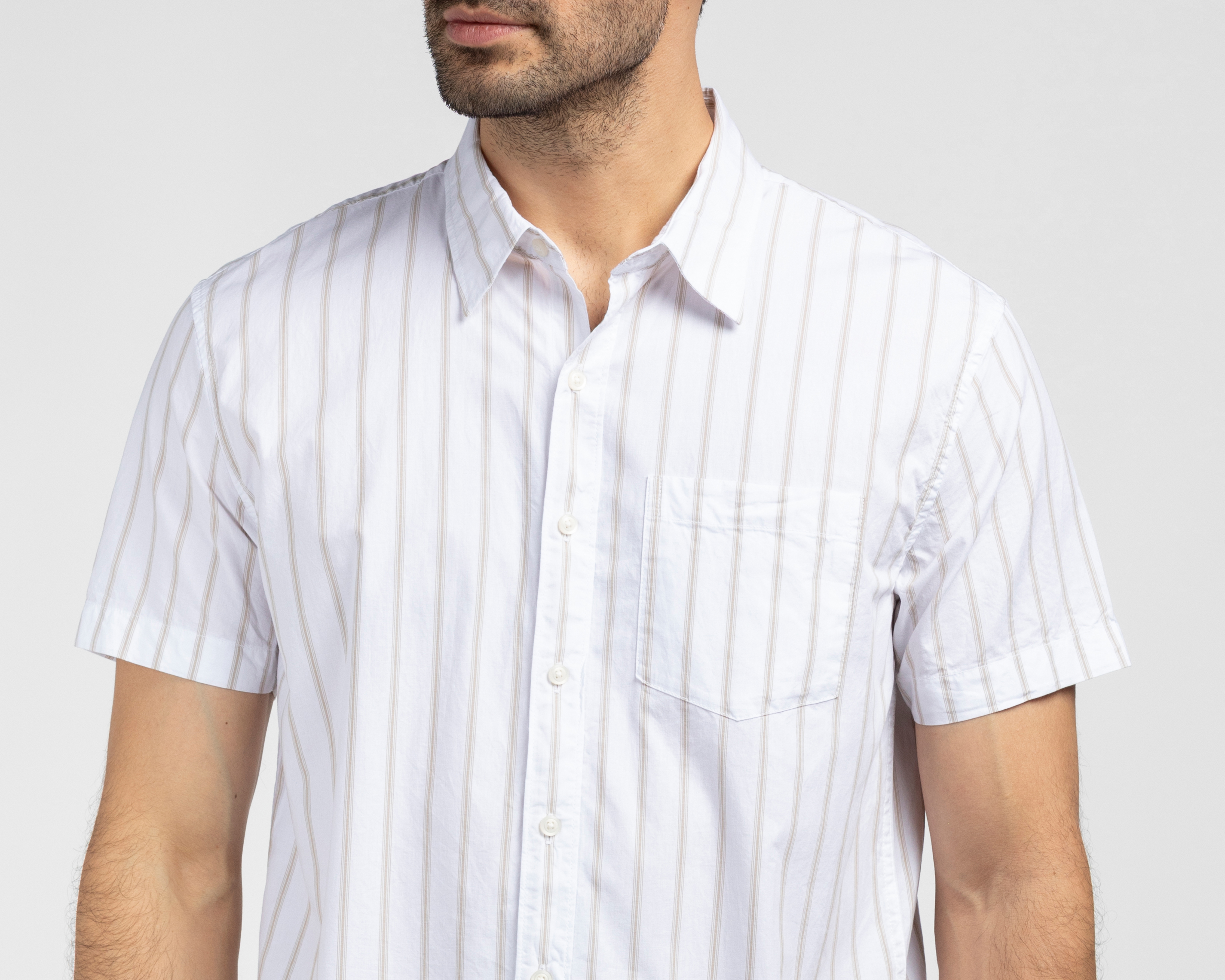 Foto 3 | Foto 3 | Camisa Casual de Algodón American Eagle Regular a Rayas para Hombre