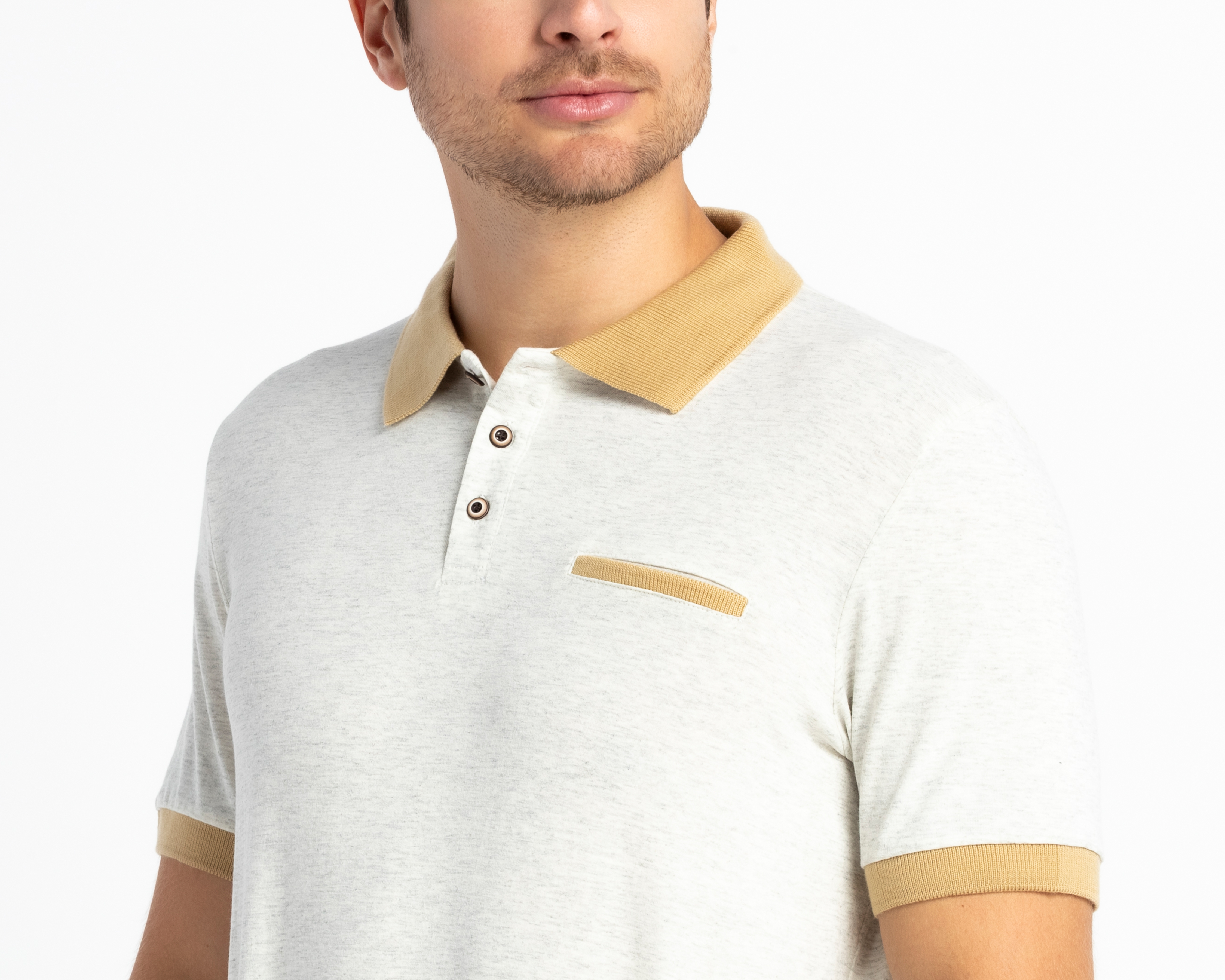 Foto 5 pulgar | Foto 4 | Playera Polo Refill Gris para Hombre