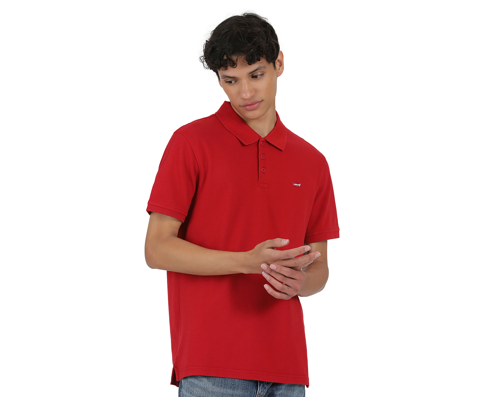 Foto 5 pulgar | Foto 4 | Playera Polo Levi's Roja para Hombre