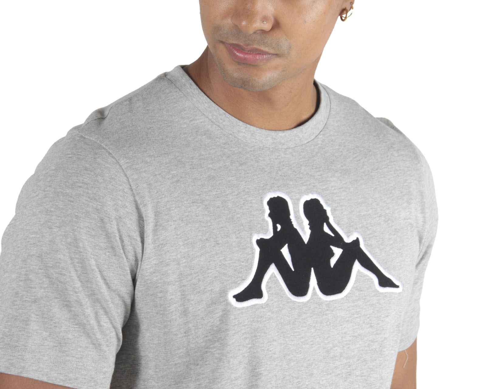 Foto 4 pulgar | Foto 3 | Playera Kappa Cuello Redondo