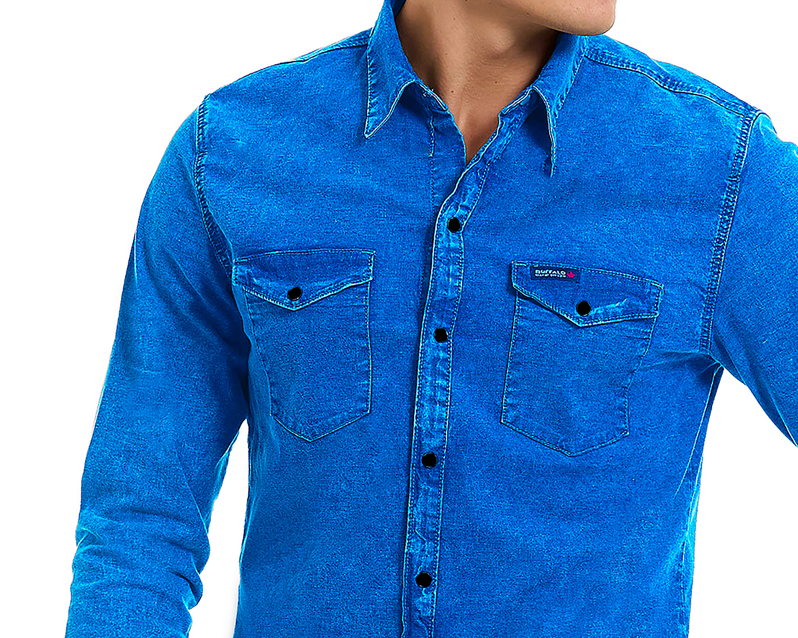 Foto 4 pulgar | Foto 3 | Camisa Casual Buffalo David Bitton Regular Lisa para Hombre
