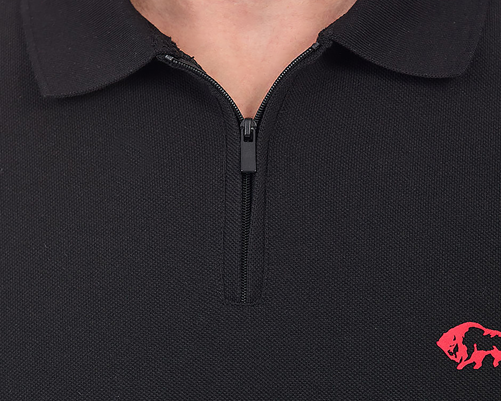 Foto 5 pulgar | Foto 4 | Playera Polo Buffalo David Bitton Manga Corta Negra para Hombre