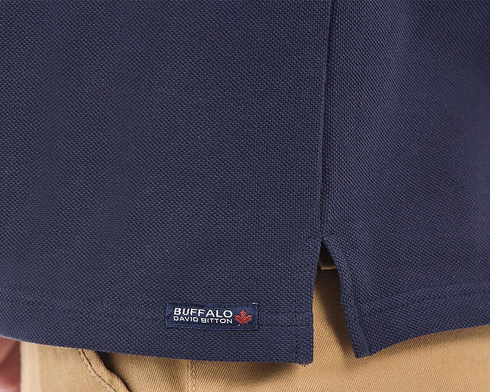Foto 7 pulgar | Foto 6 | Playera Polo Buffalo David Bitton Manga Corta Azul Marino para Hombre