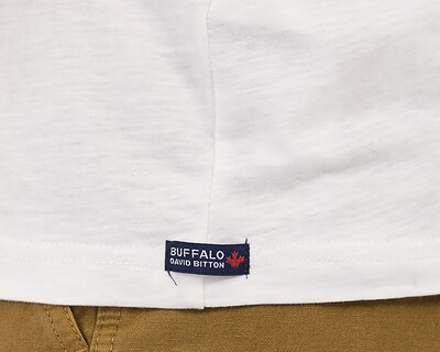 Foto 7 | Foto 7 | Playera Cuello Redondo Buffalo David Bitton Blanca para Hombre