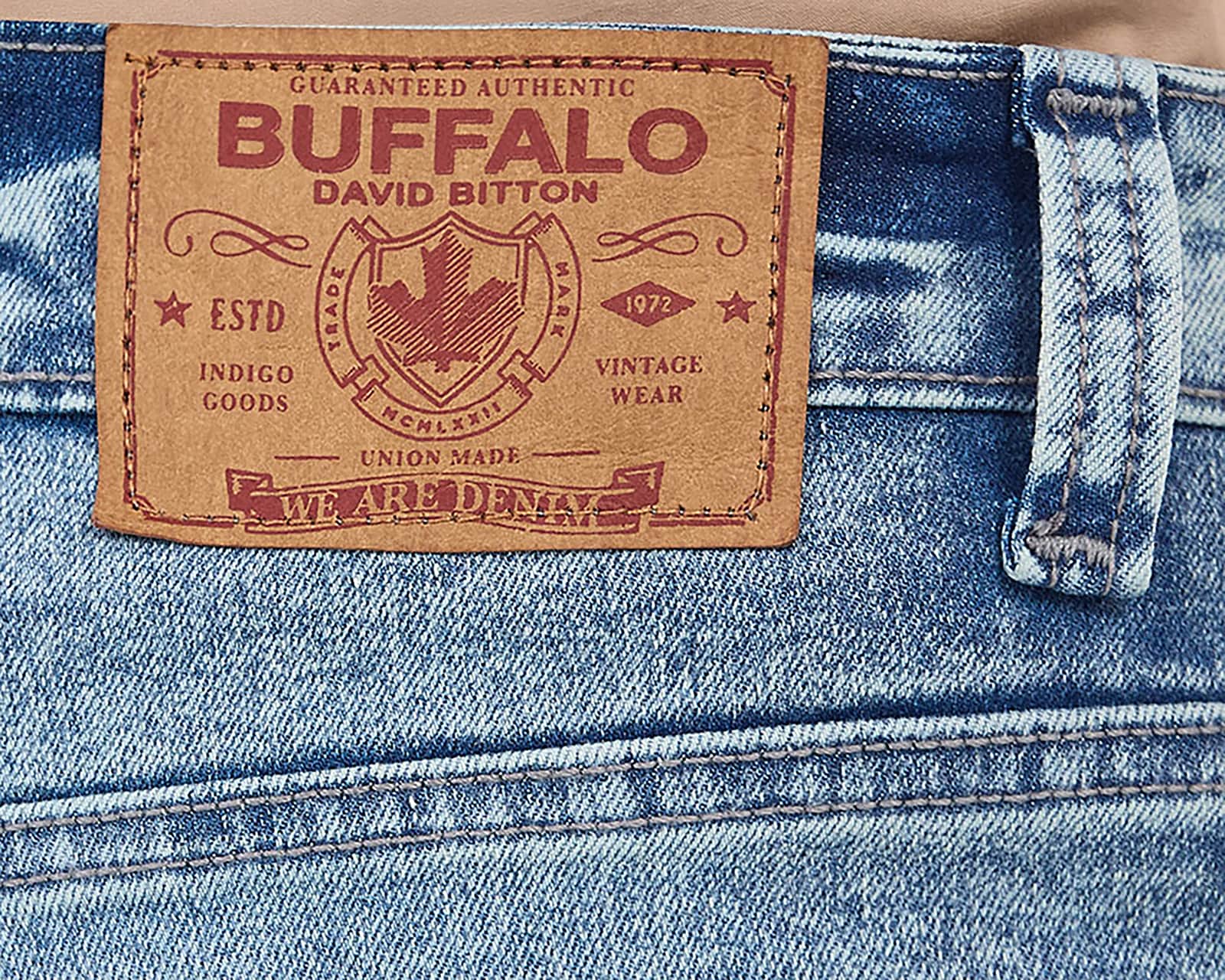 Jeans Regular Fit Buffalo David Bitton para Hombre