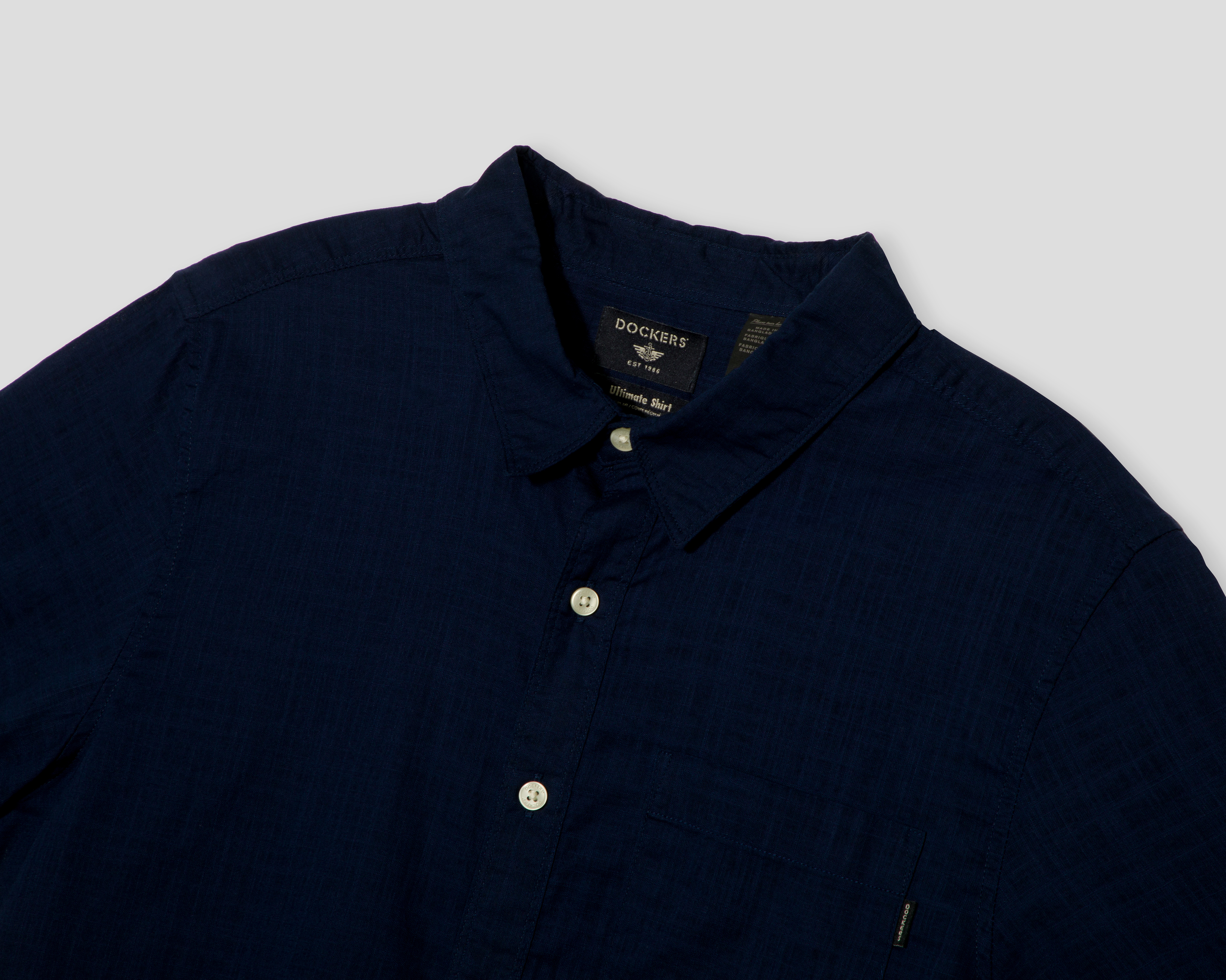 Foto 4 pulgar | Foto 3 | Camisa Casual de Algodón Dockers Regular Lisa para Hombre
