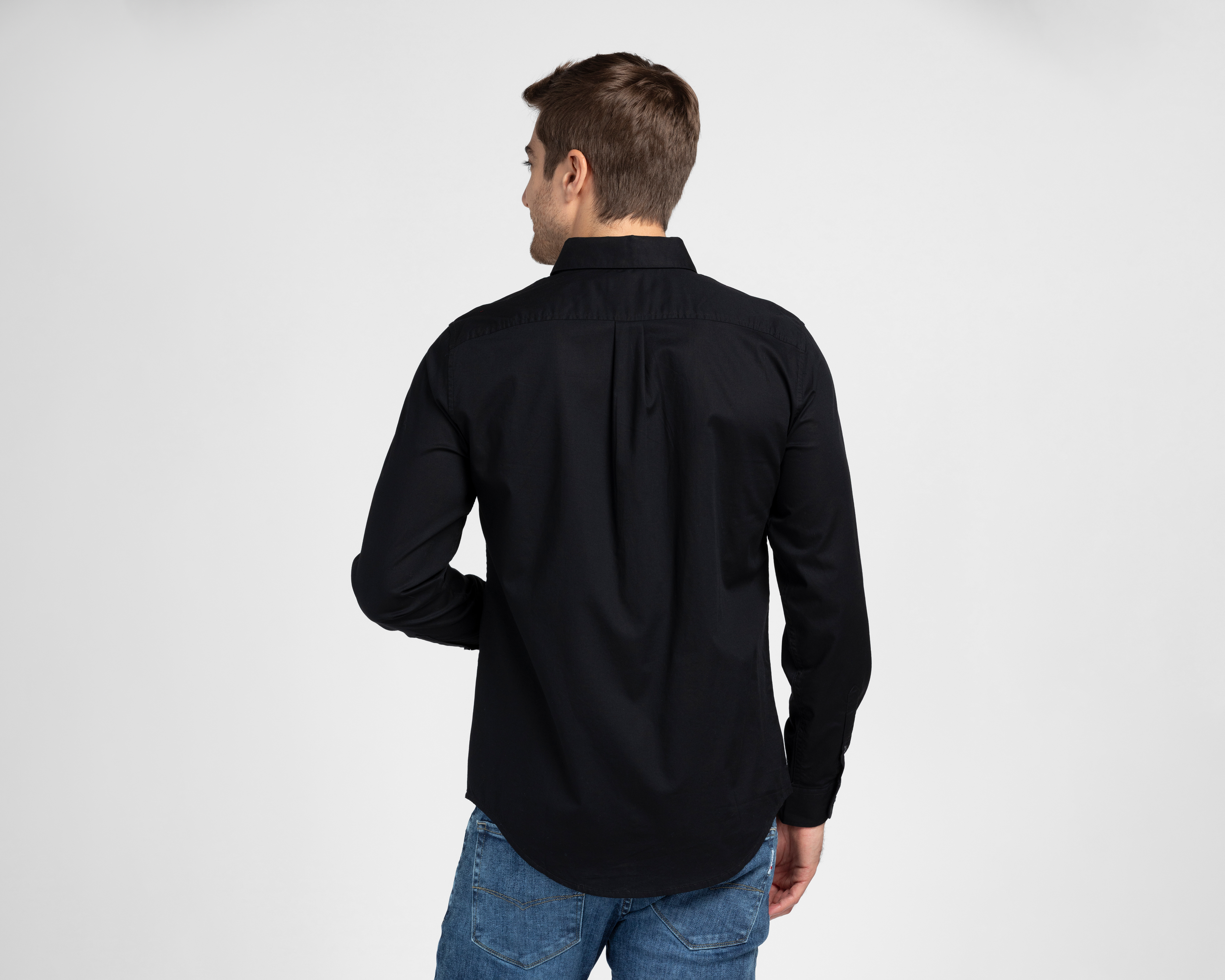 Foto 3 | Foto 2 | Camisa de Vestir Dockers Manga Larga Cuello Americano Lisa para Hombre