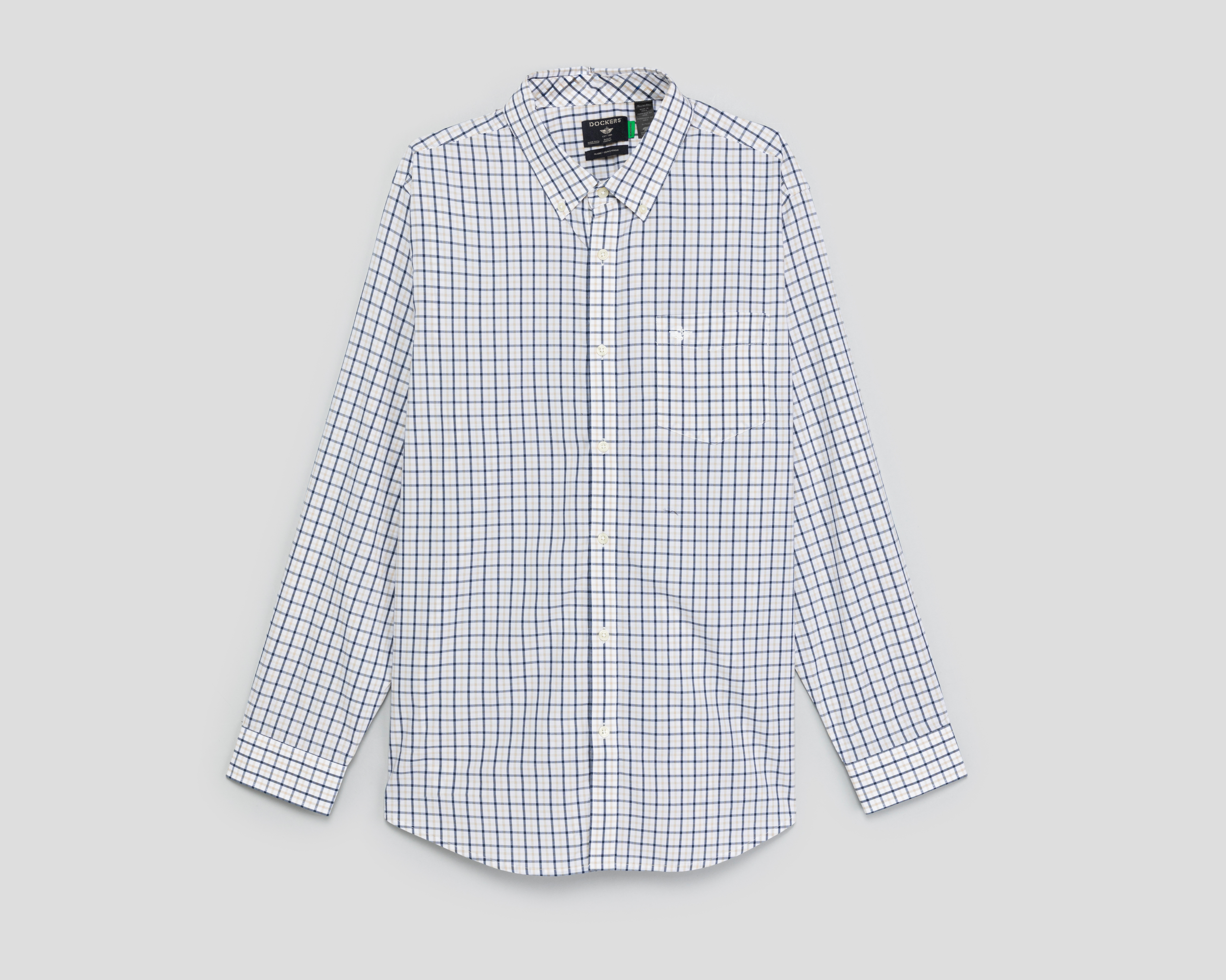 Camisa Casual Dockers Clasicc Fit a Cuadros para Hombre