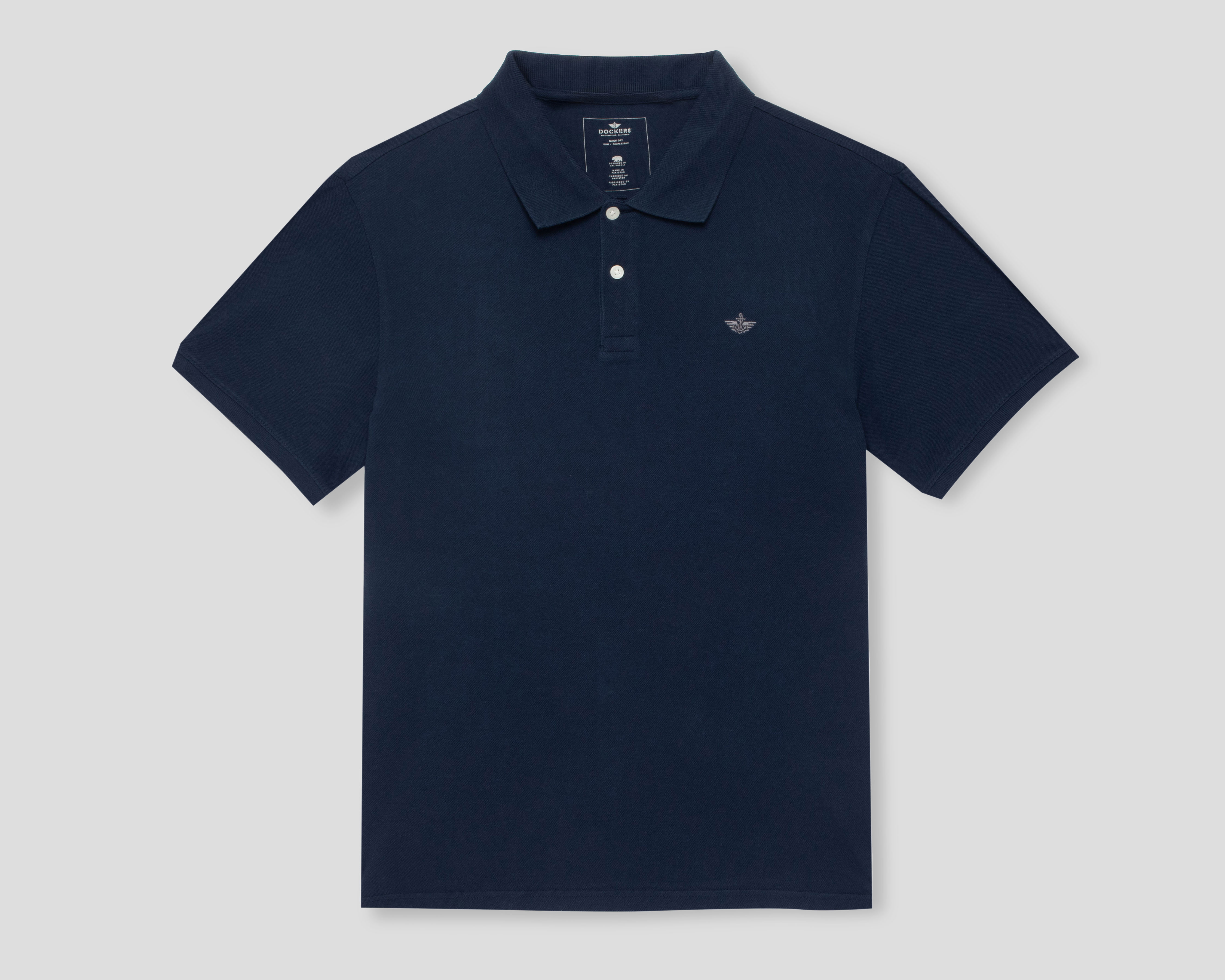 Foto 2 pulgar | Foto 1 | Playera Polo Dockers Azul para Hombre
