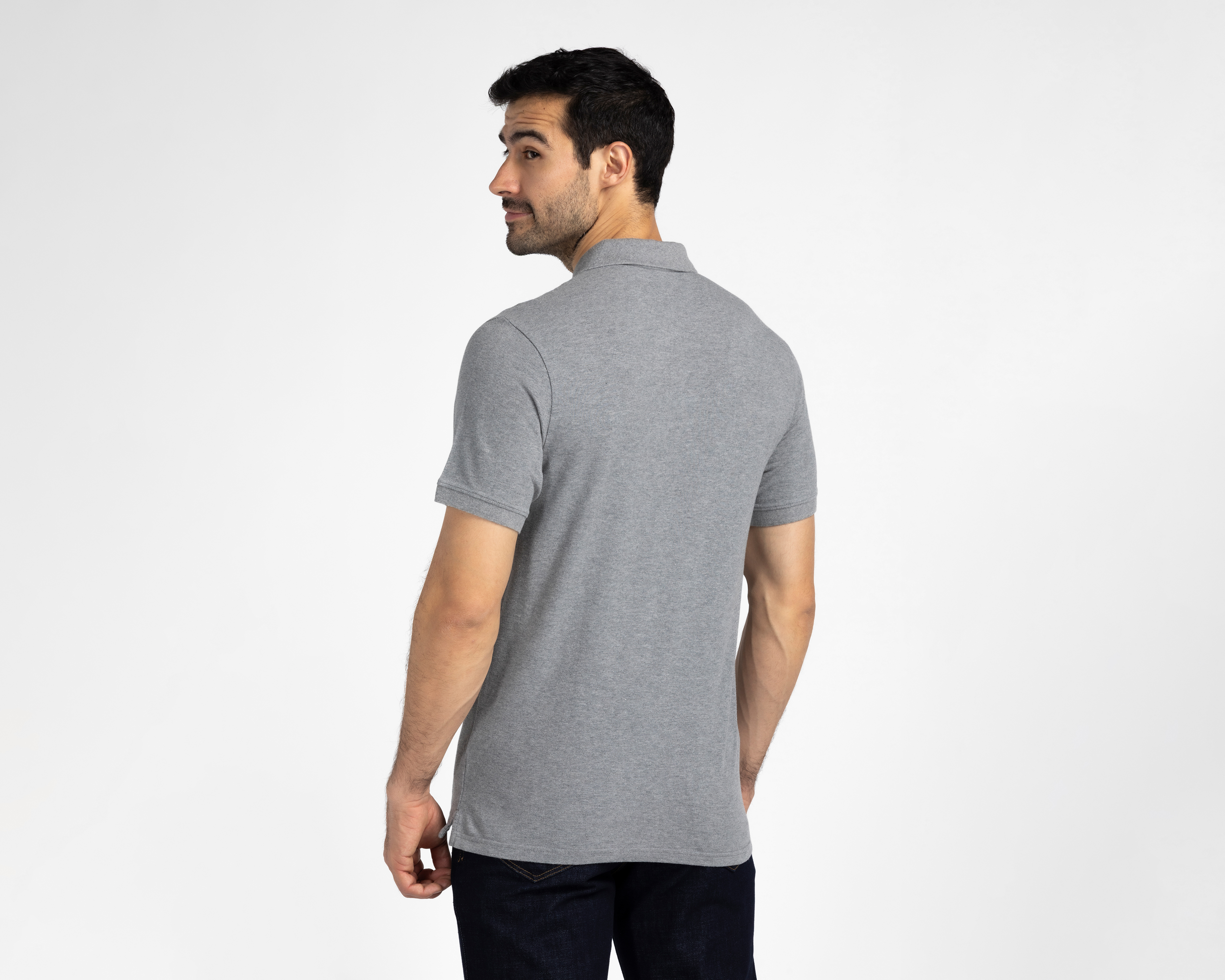 Foto 4 pulgar | Foto 2 | Playera Polo Dockers Gris para Hombre