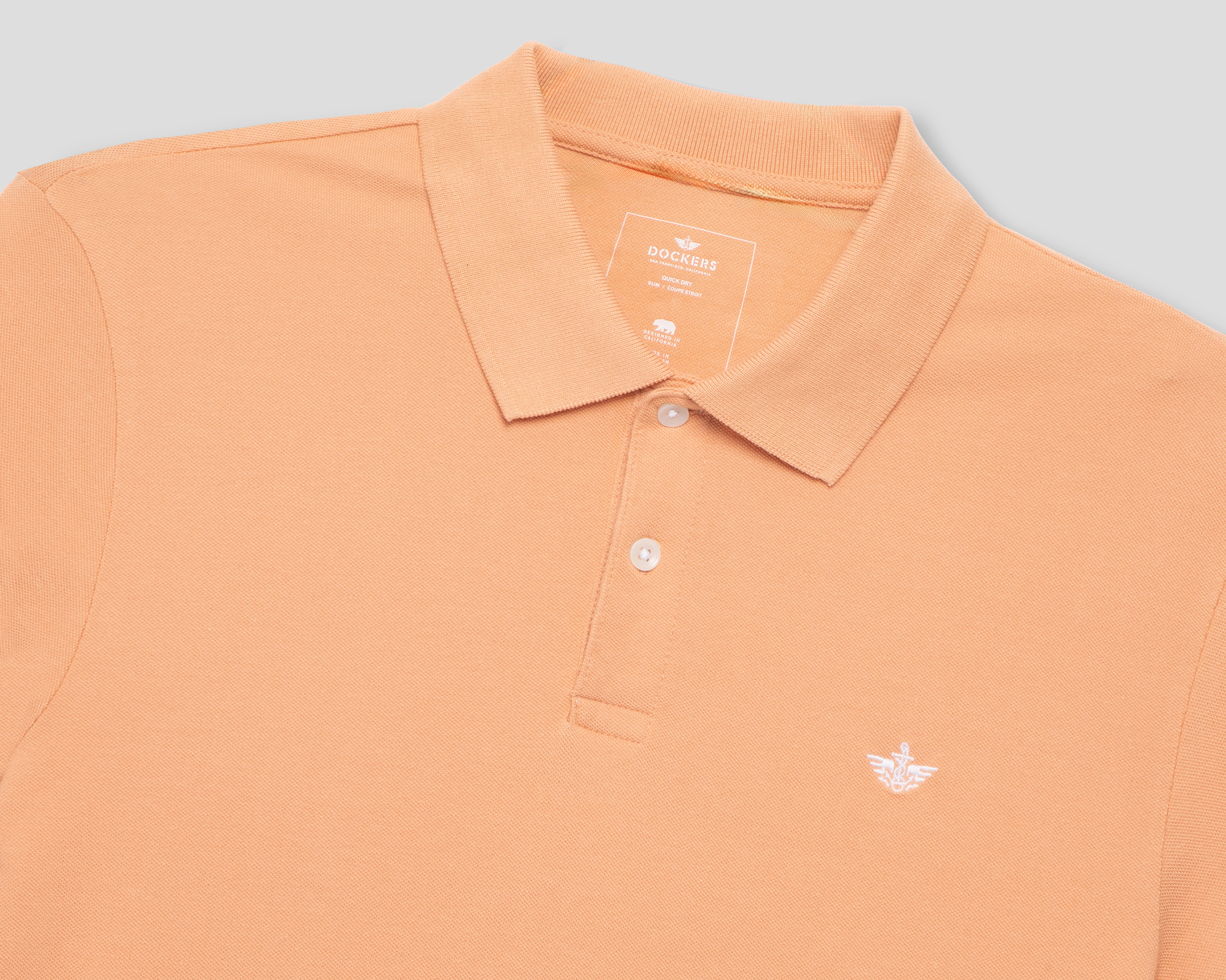 Foto 5 pulgar | Foto 3 | Playera Polo Dockers Durazno para Hombre