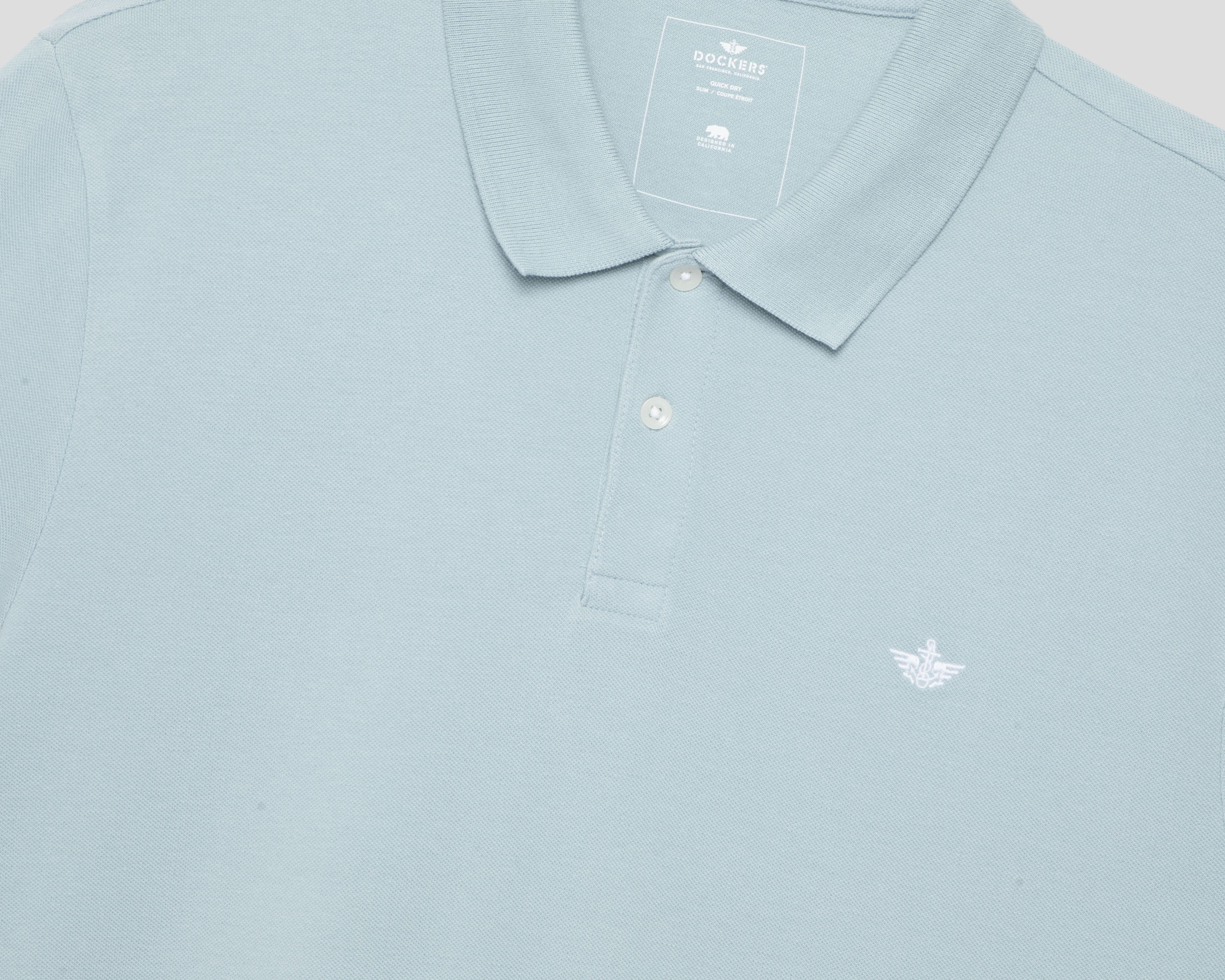 Foto 4 pulgar | Foto 3 | Playera Polo Dockers Azul para Hombre