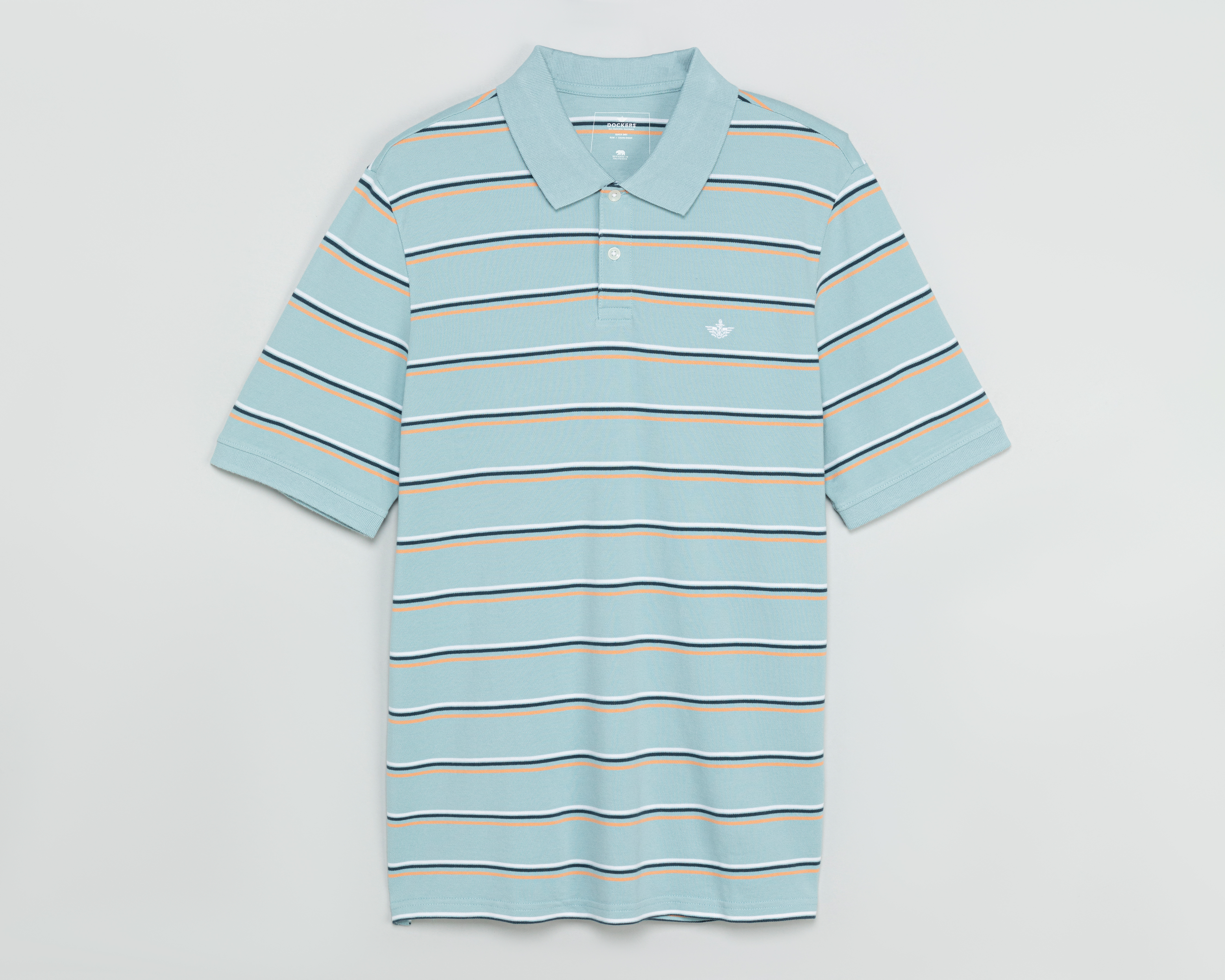 Foto 2 pulgar | Foto 1 | Playera Polo Dockers Azul para Hombre