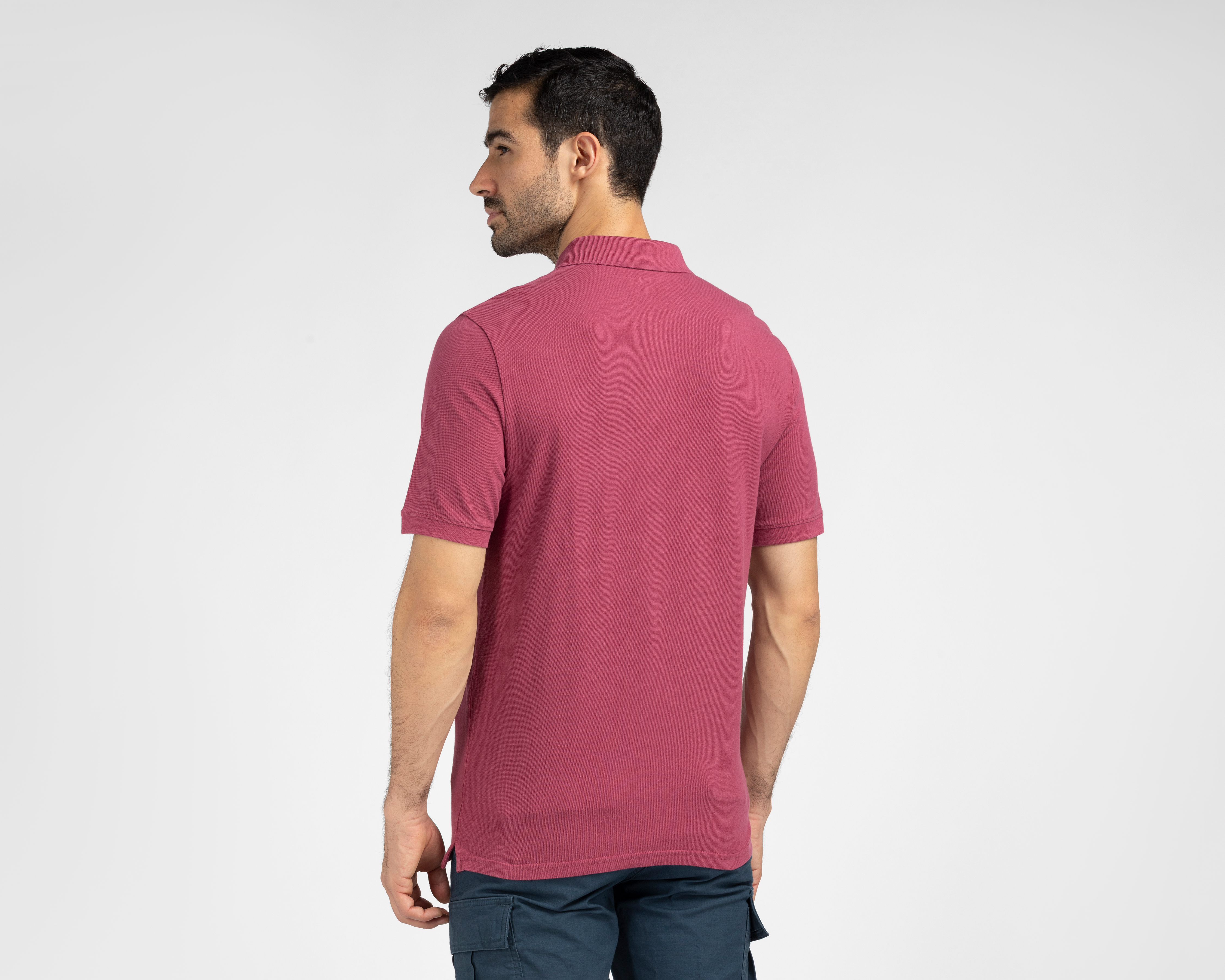 Foto 3 pulgar | Foto 2 | Playera Polo Dockers Rosa para Hombre