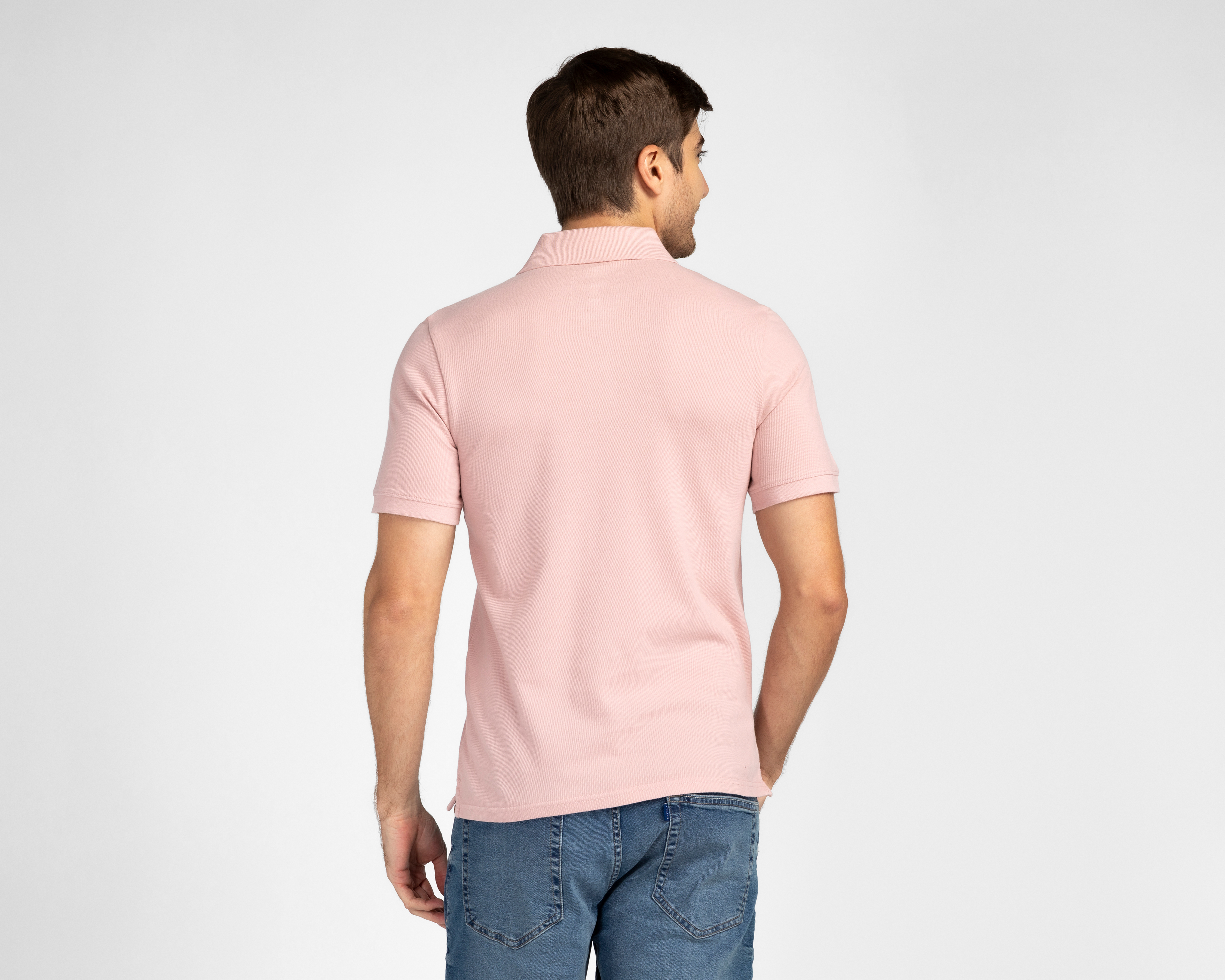Foto 3 pulgar | Foto 2 | Playera Polo Dockers Rosa para Hombre