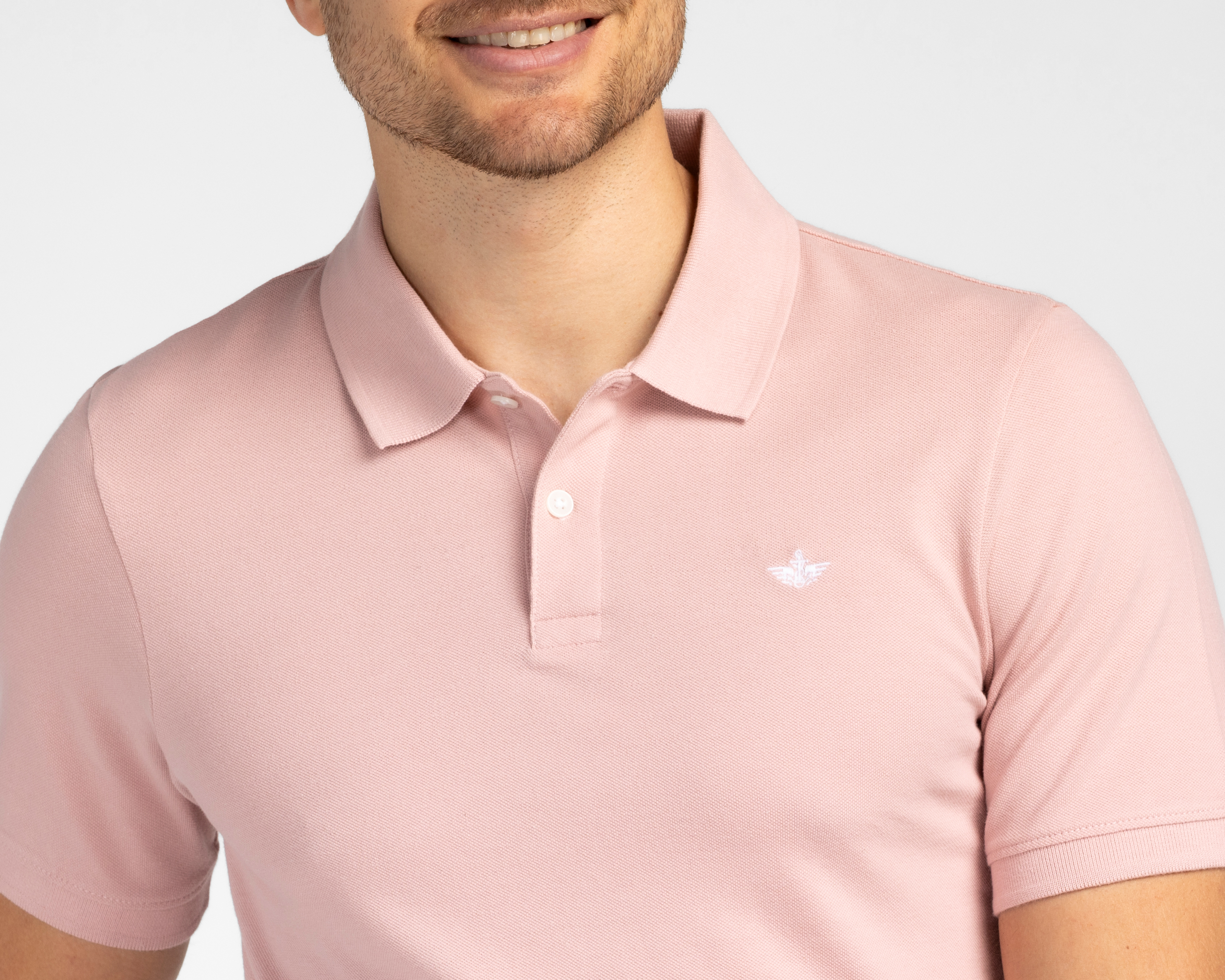 Foto 4 pulgar | Foto 3 | Playera Polo Dockers Rosa para Hombre