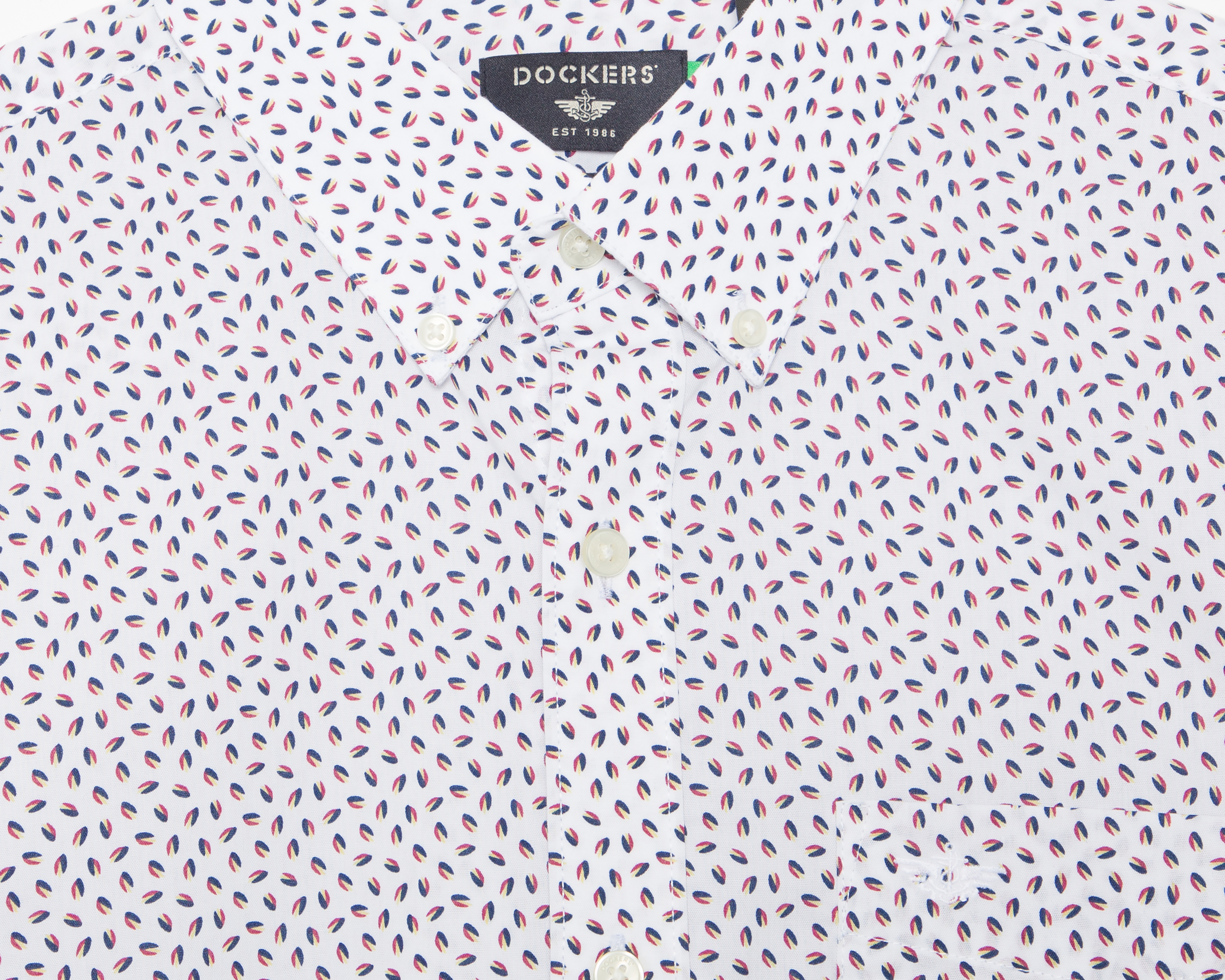 Foto 3 | Foto 3 | Camisa de Vestir de Algodón Dockers Manga Larga Cuello Americano para Hombre