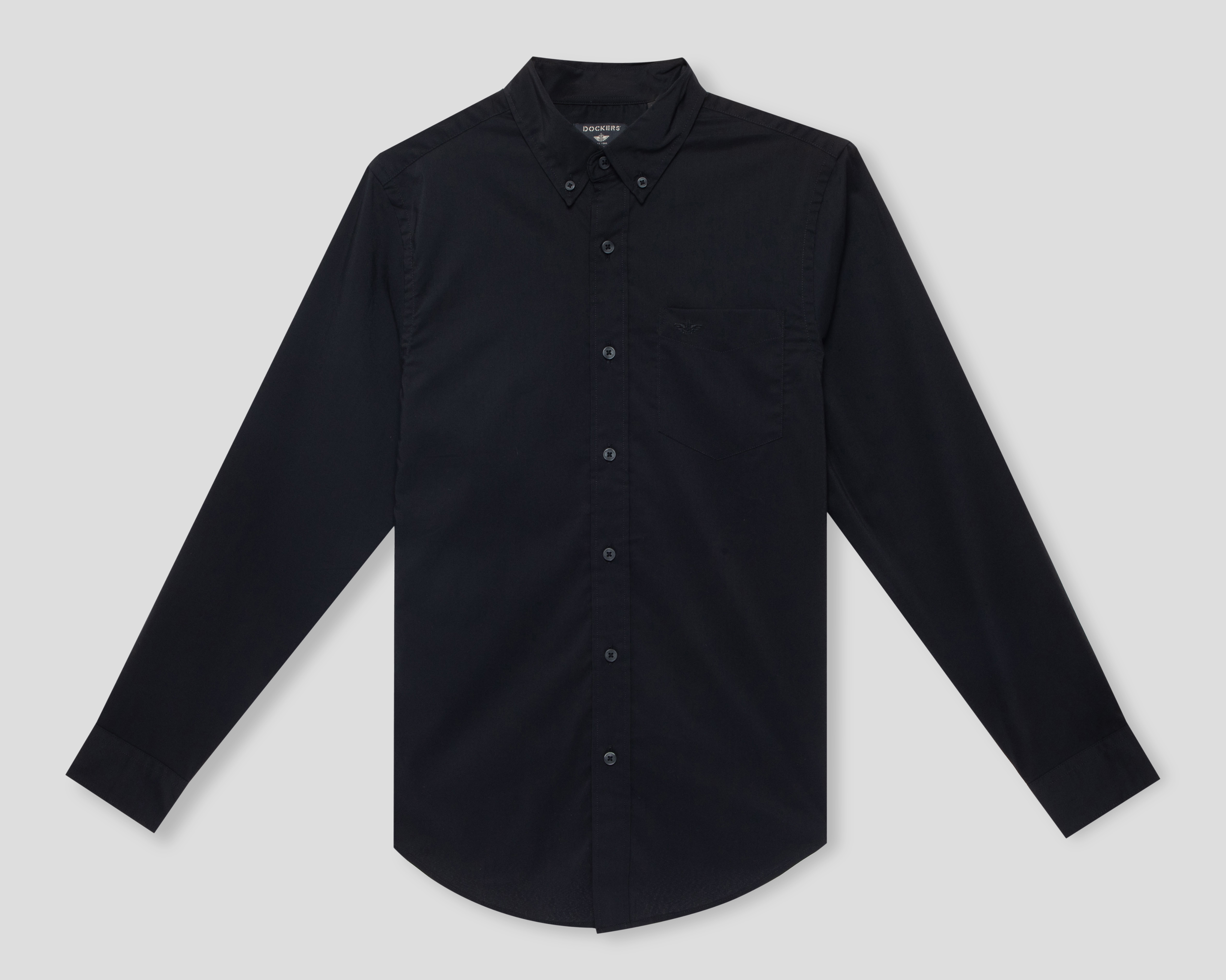 Foto 2 pulgar | Foto 1 | Camisa de Vestir de Algodón Dockers Manga Larga Cuello Americano para Hombre