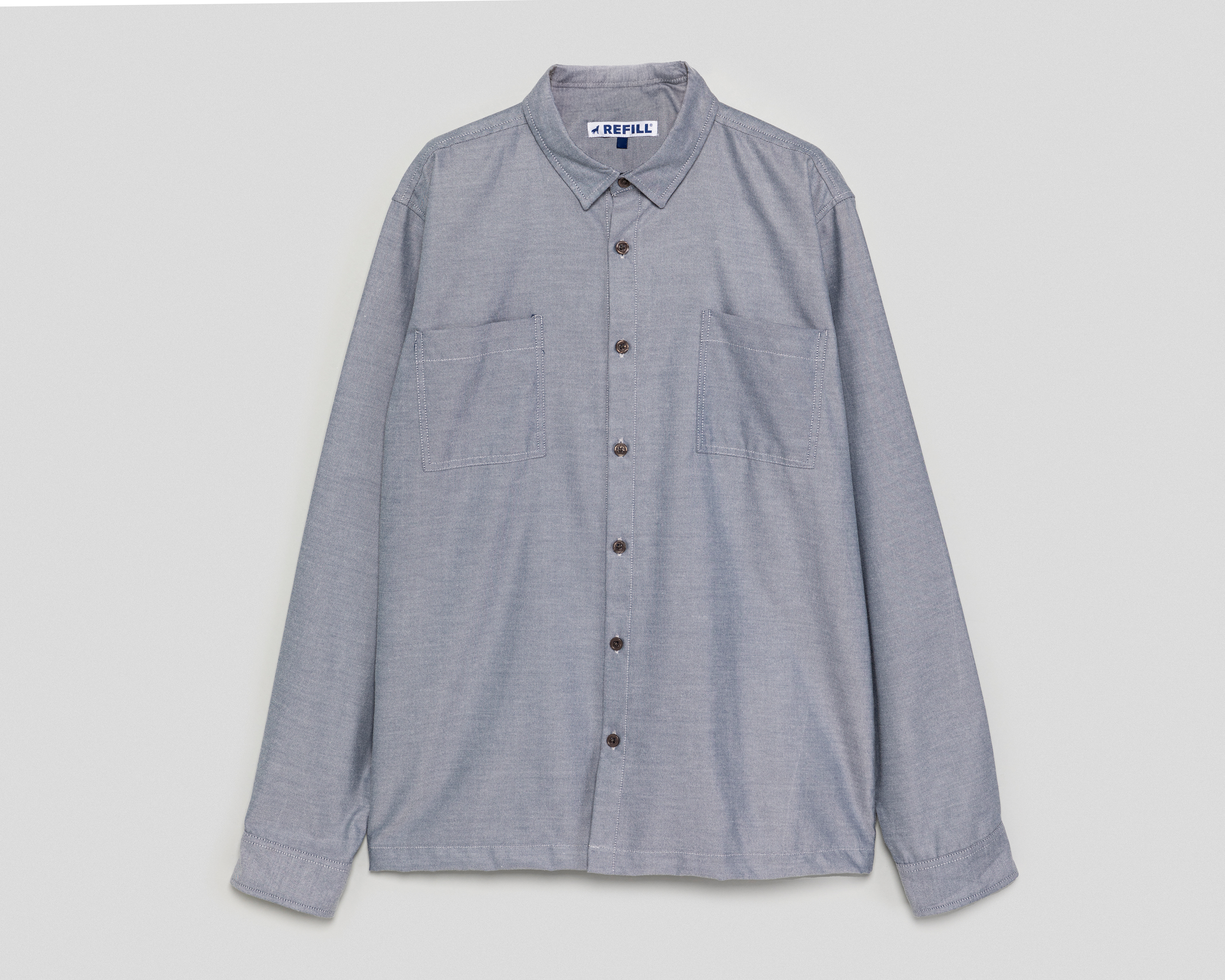 Foto 2 pulgar | Foto 1 | Camisa de Moda Refill Regular Fit Azul