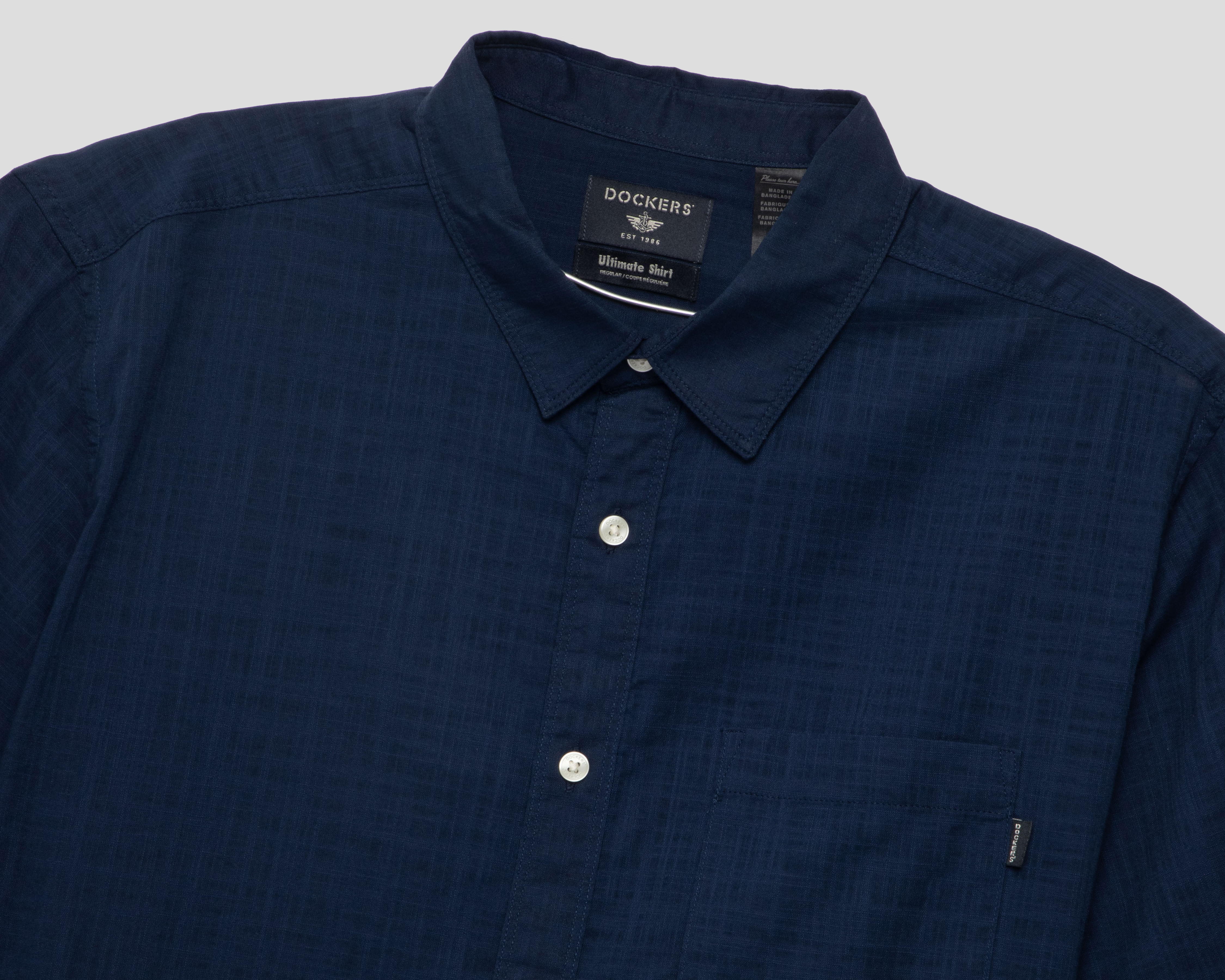 Foto 4 pulgar | Foto 3 | Camisa Casual de Algodón Dockers Regular Fit Lisa para Hombre