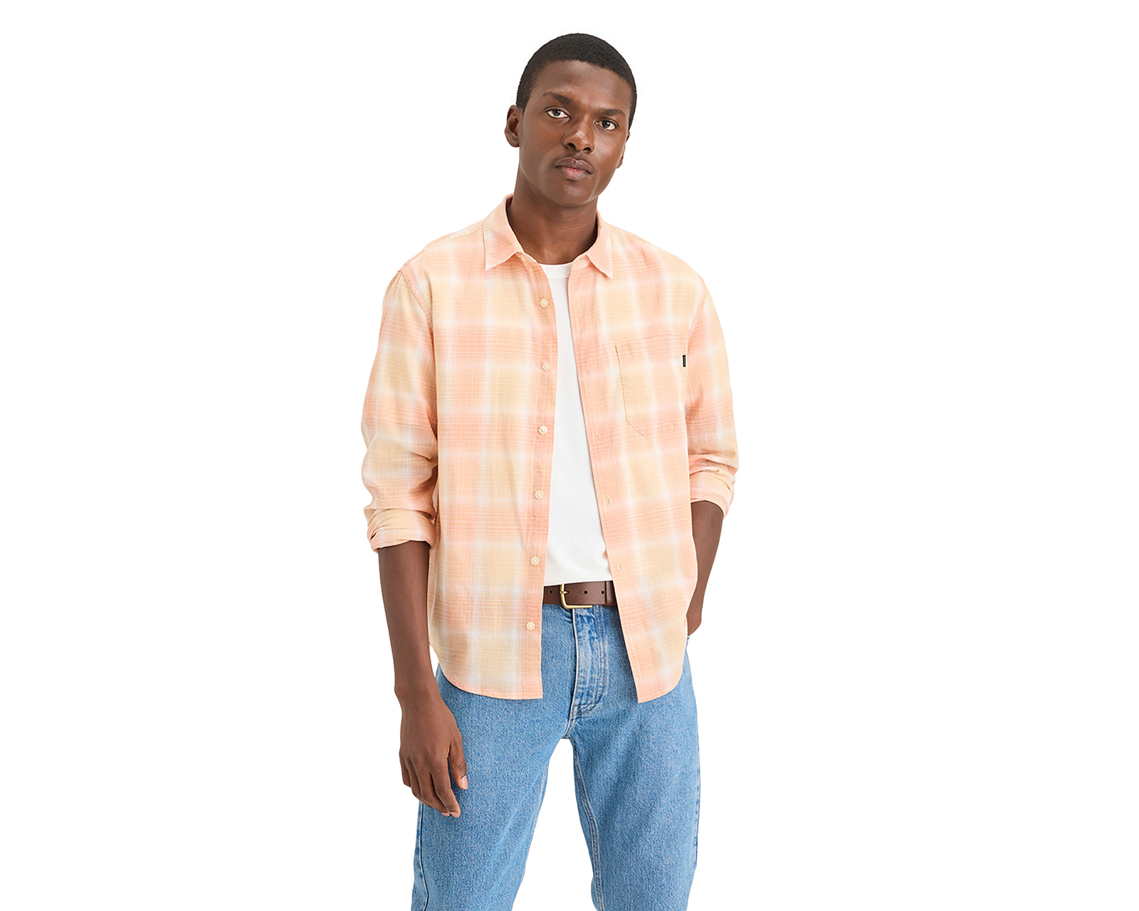 Foto 1 | Foto 1 | Camisa Casual de Algodón Dockers Regular a Cuadros para Hombre
