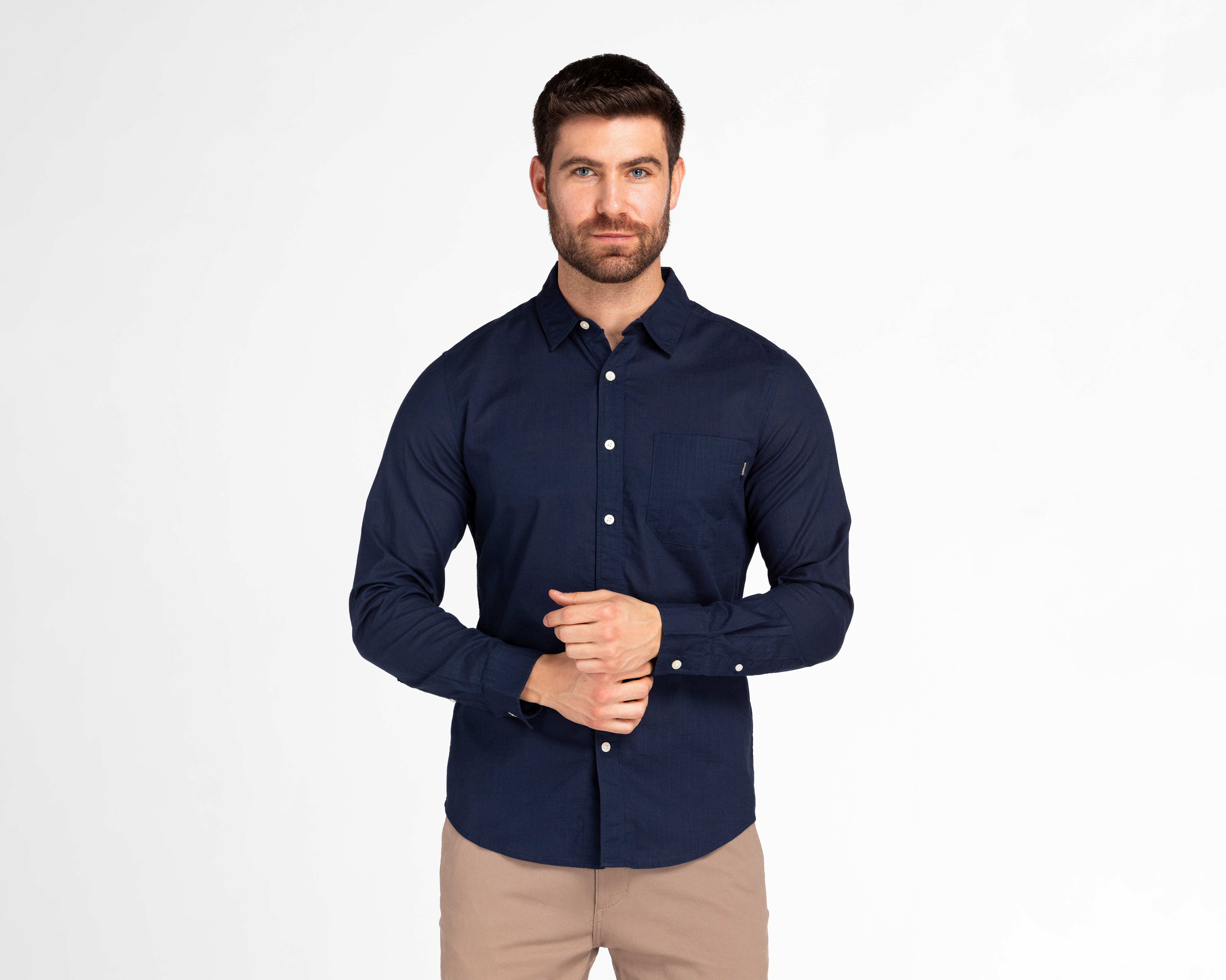 Foto 2 pulgar | Foto 1 | Camisa Casual de Algodón Dockers Lisa para Hombre