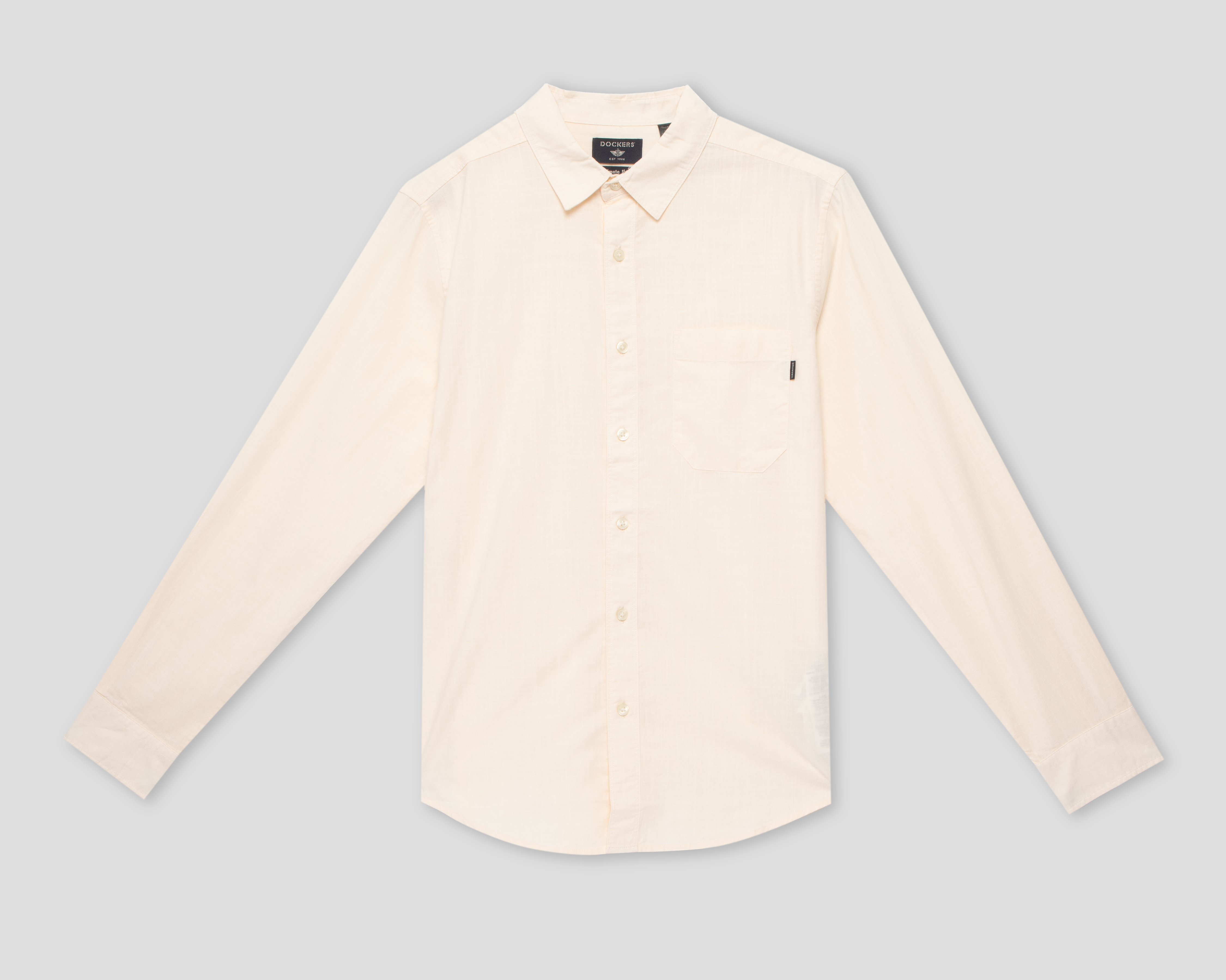 Foto 2 pulgar | Foto 1 | Camisa Casual de Algodón Dockers Slim Fit Lisa para Hombre