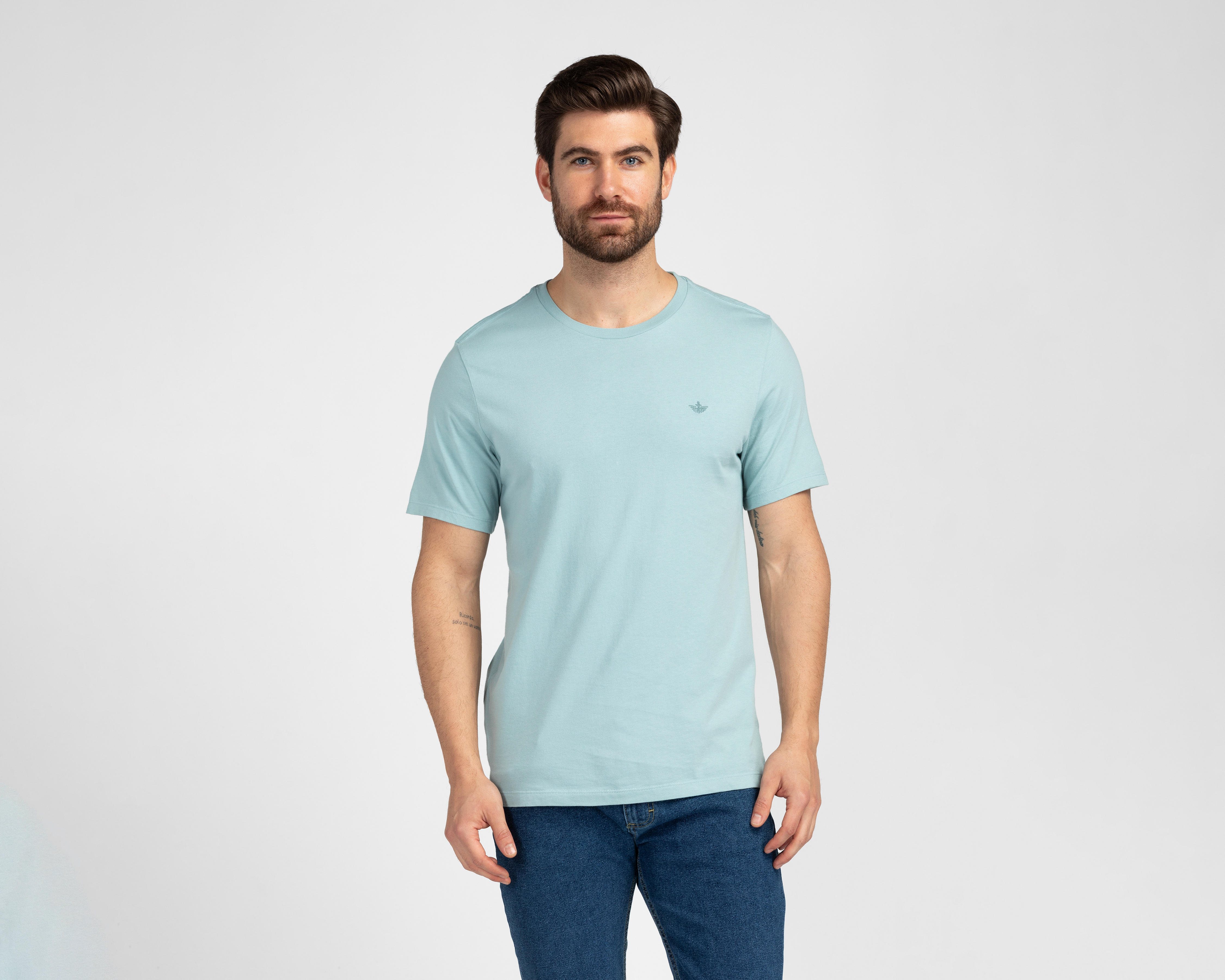 Playera de Cuello Redondo Azul Dockers para Hombre