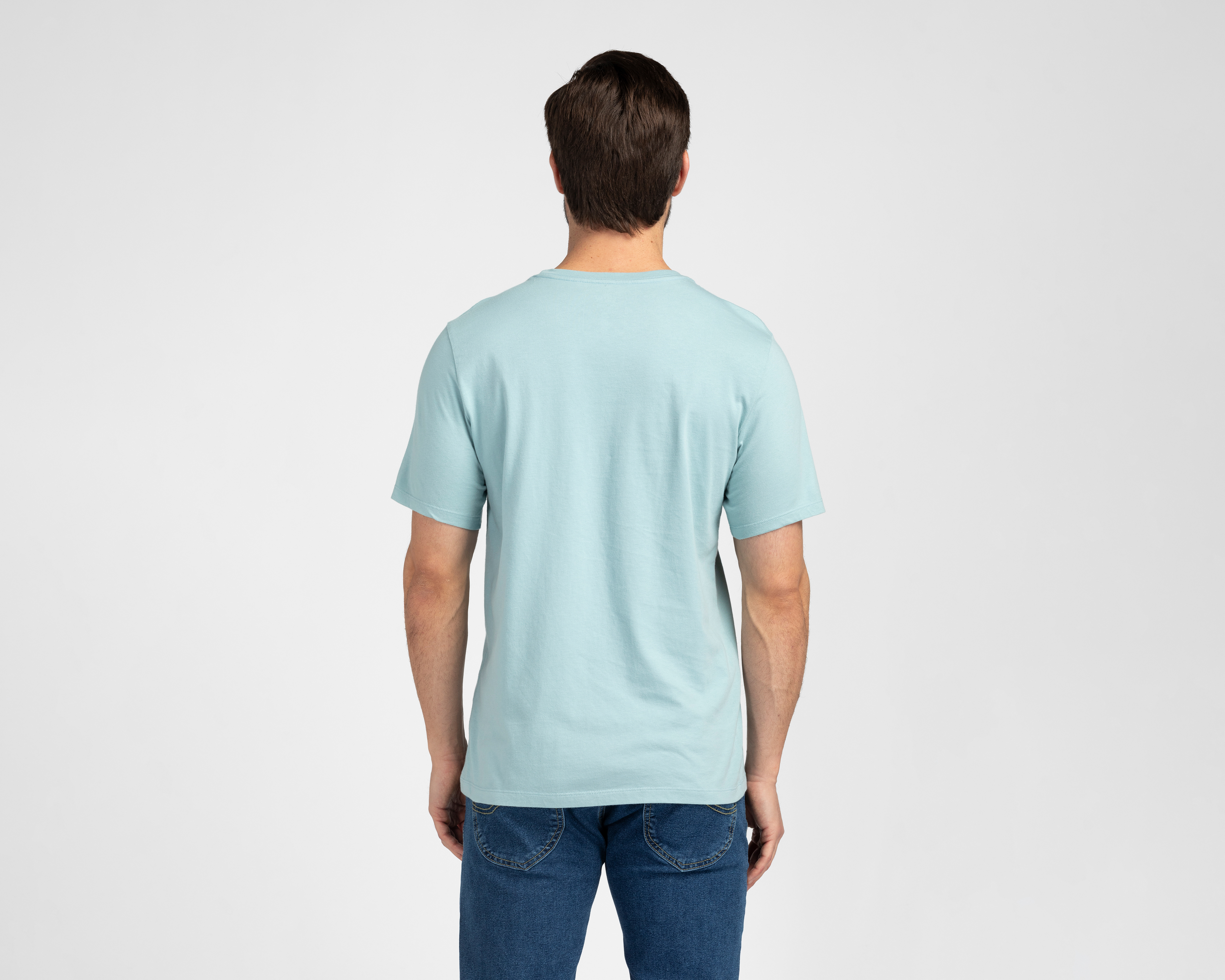 Foto 3 pulgar | Foto 2 | Playera de Cuello Redondo Azul Dockers para Hombre