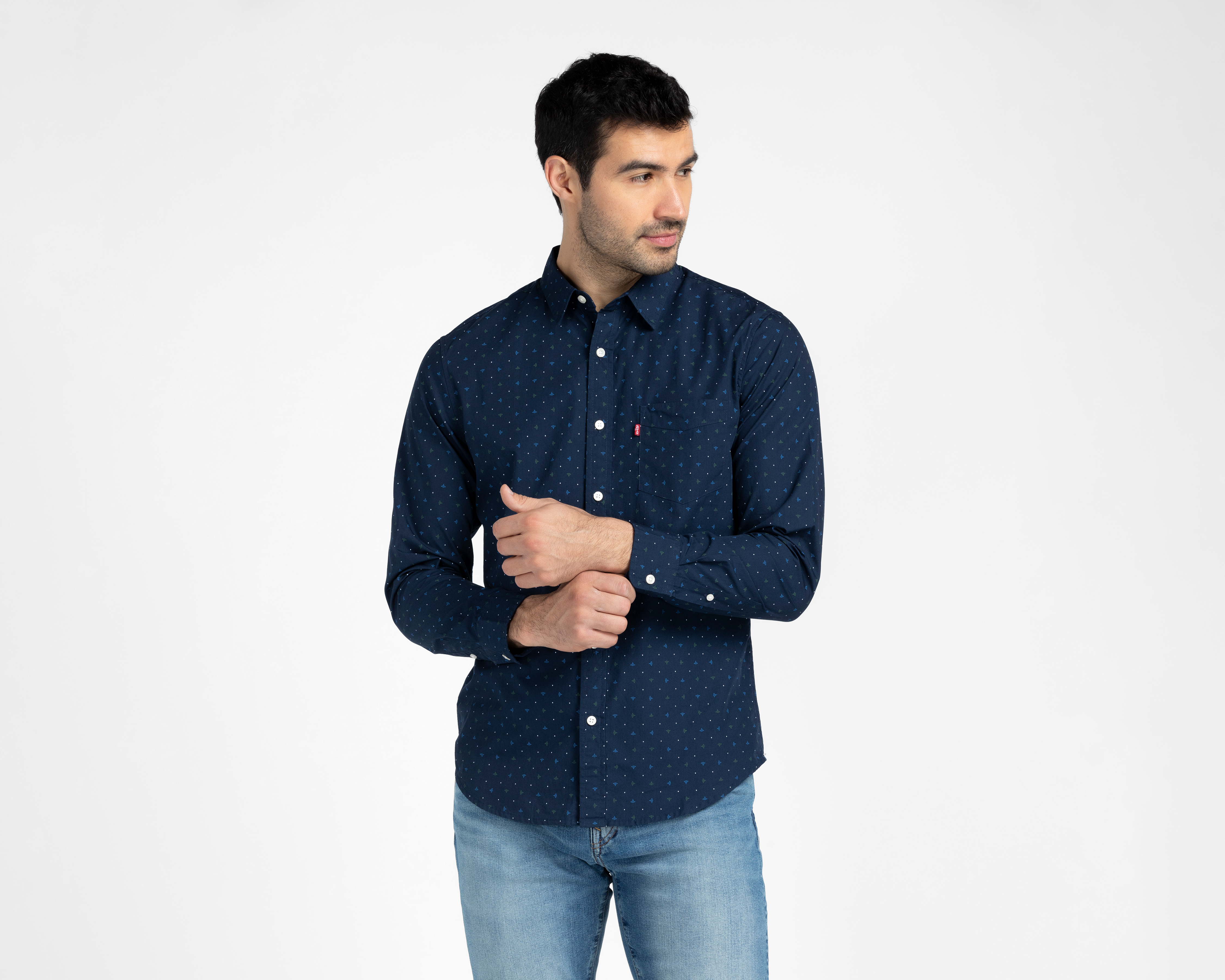 Camisa Casual de Algodón Levi's Regular con Miniprint