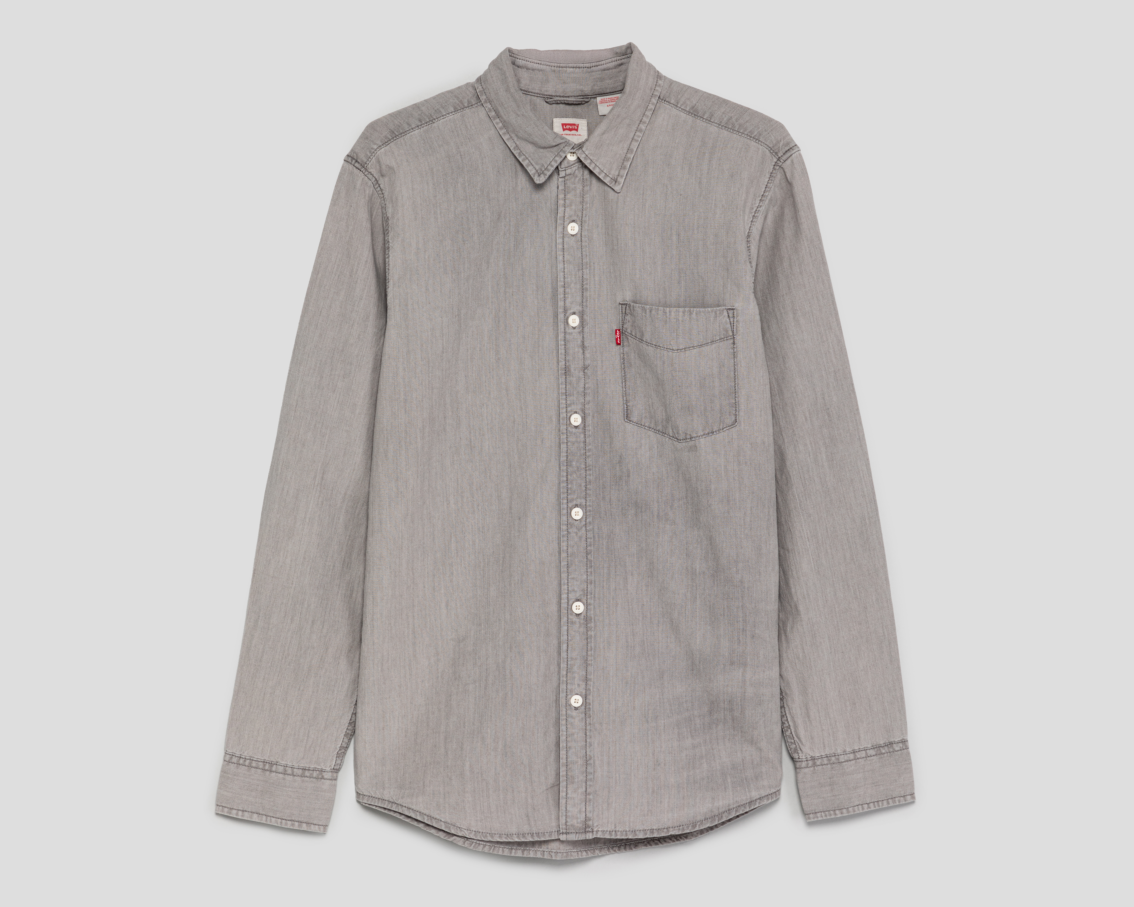 Foto 2 pulgar | Foto 1 | Camisa Casual de Algodón Levi's Regular Lisa