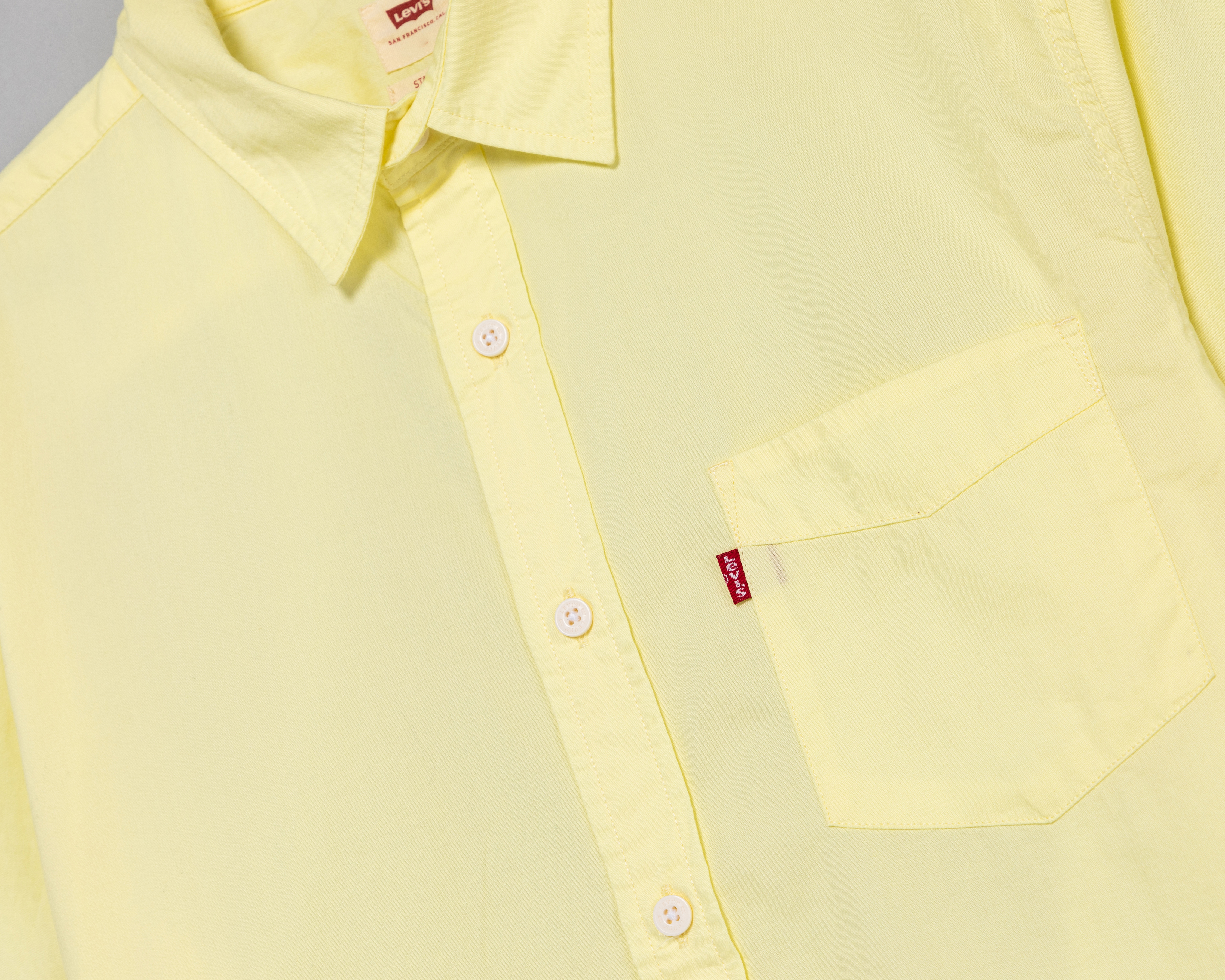 Foto 4 pulgar | Foto 3 | Camisa Casual de Algodón Levi's Regular Lisa