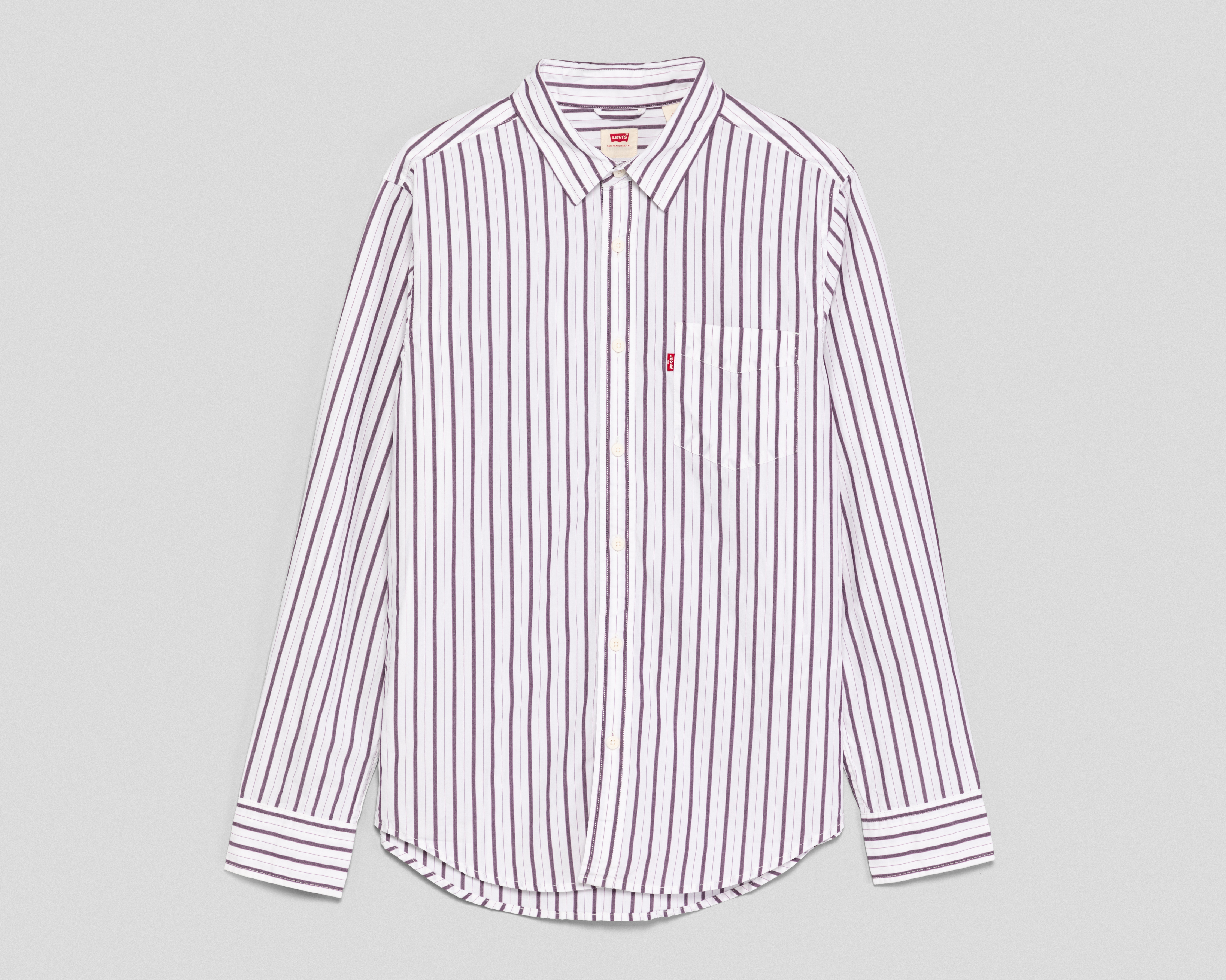 Foto 2 pulgar | Foto 1 | Camisa Casual de Algodón Levi's Regular a Rayas