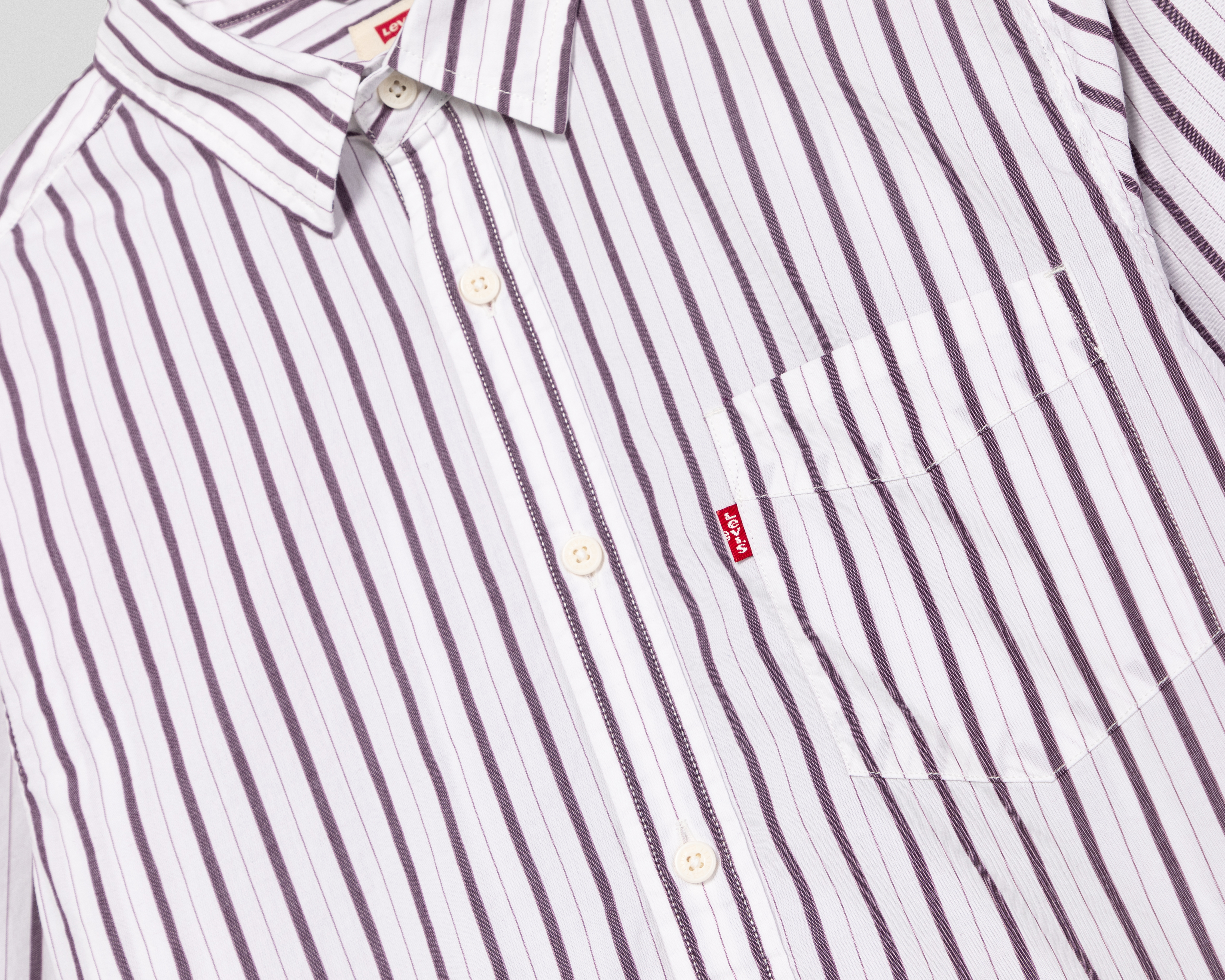 Foto 4 pulgar | Foto 3 | Camisa Casual de Algodón Levi's Regular a Rayas